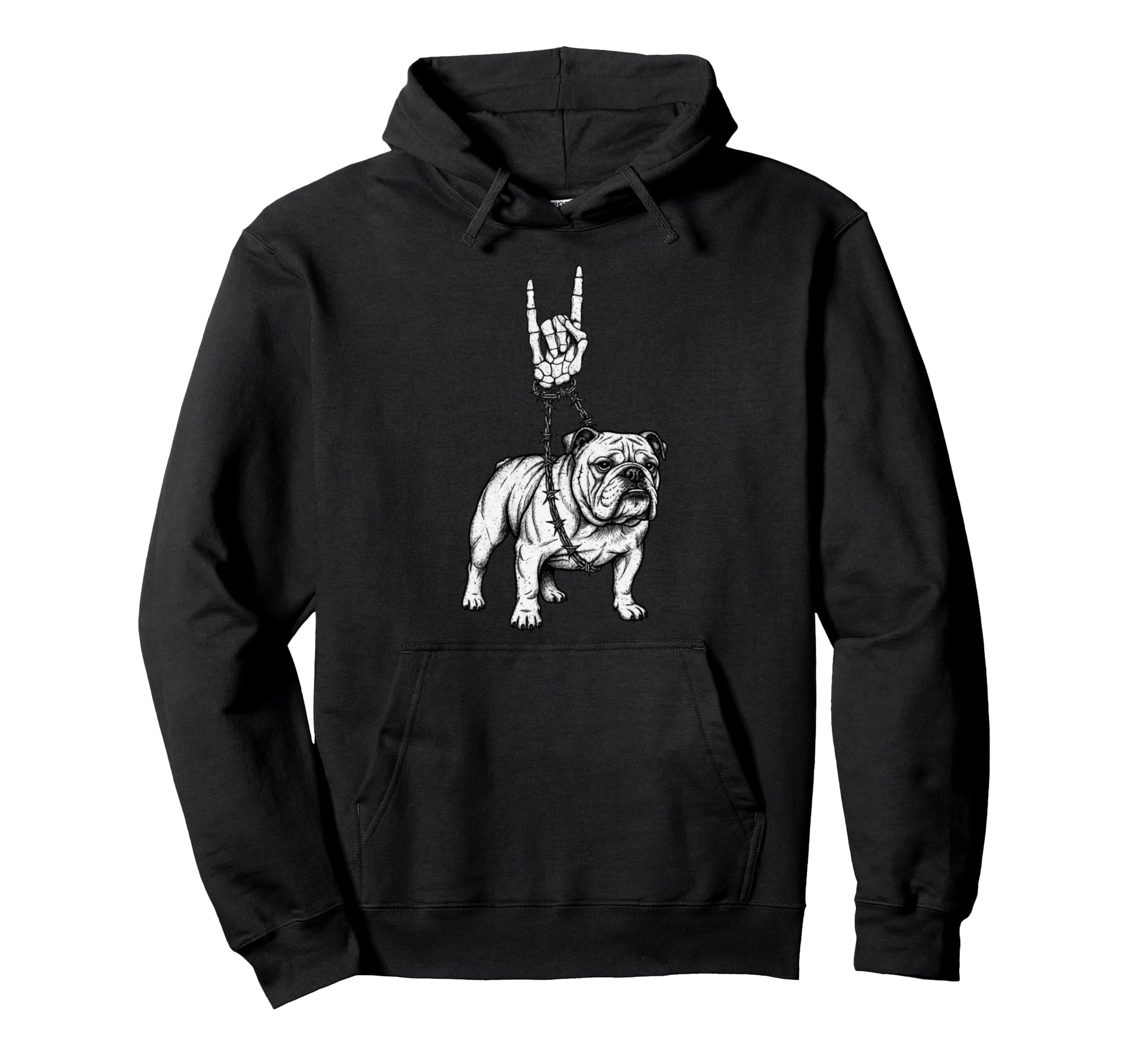 English Bulldog Dog Breeder Alt Metal Hoodie - Unique Graphic Unisex - T-Shirt, Sweatshirt, Hoodie