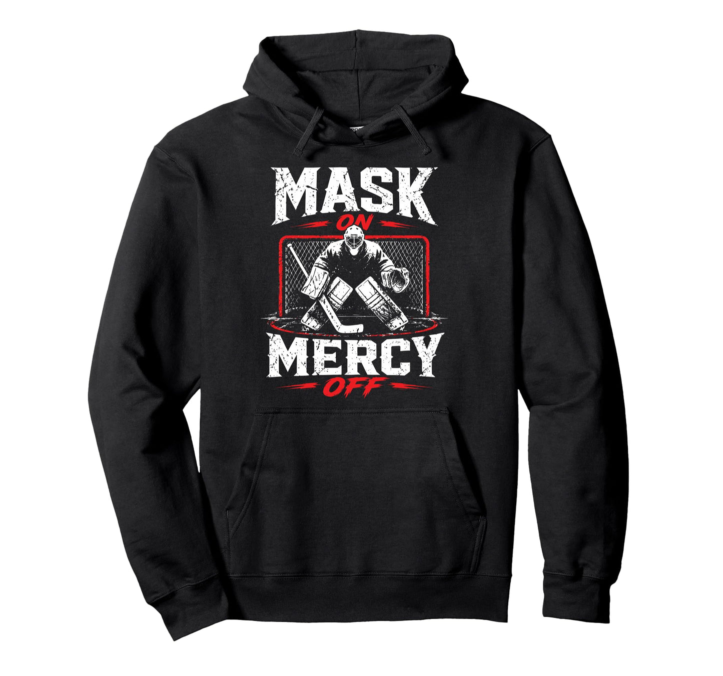 Ice Hockey Goalkeeper Mask Hockey Goalie Hoodie - Graphic Print Men Women - T-Shirt, Sweatshirt, Hoodie