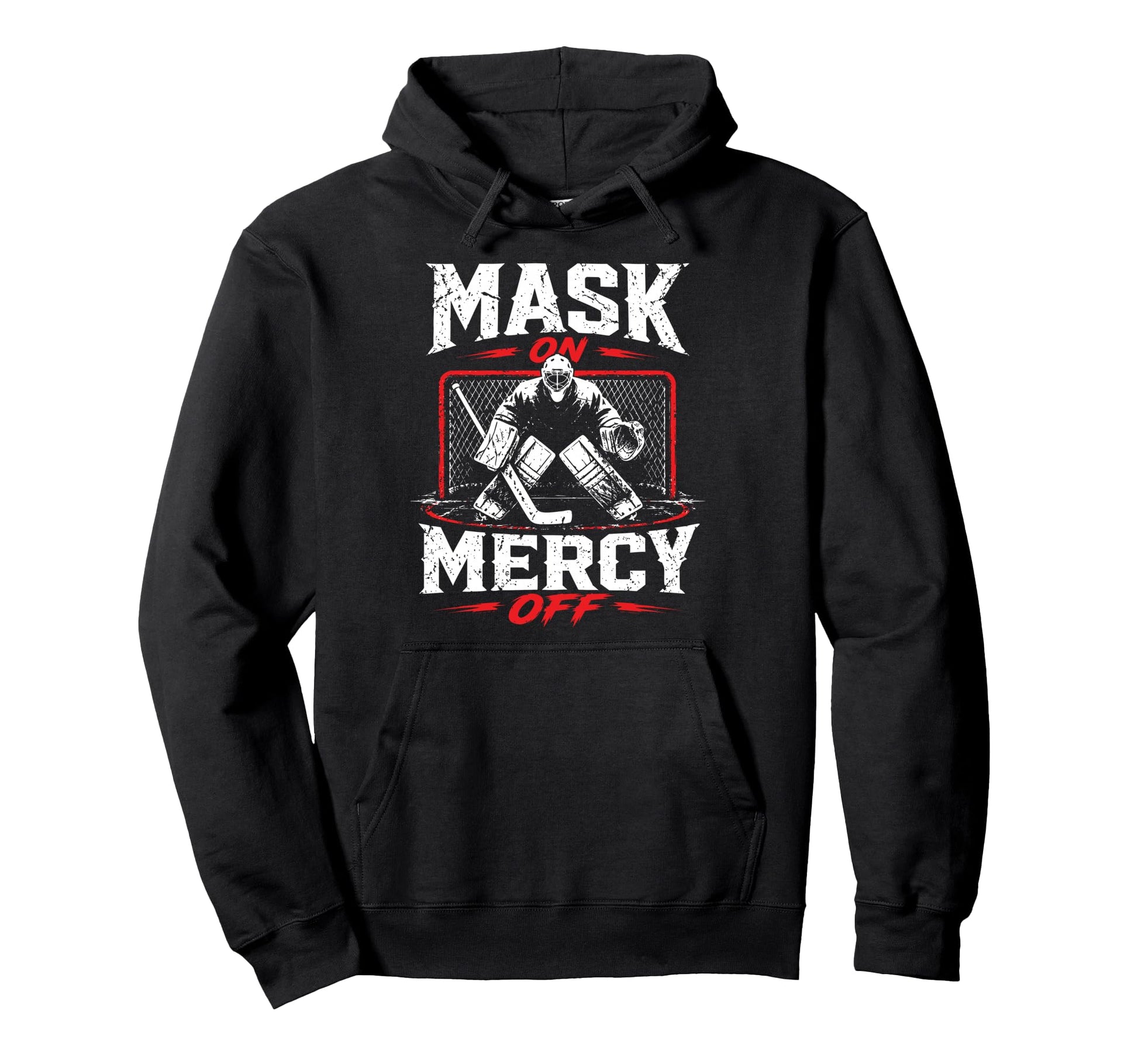 Ice Hockey Goalkeeper Mask Hockey Goalie Hoodie - Graphic Print Men Women - T-Shirt, Sweatshirt, Hoodie
