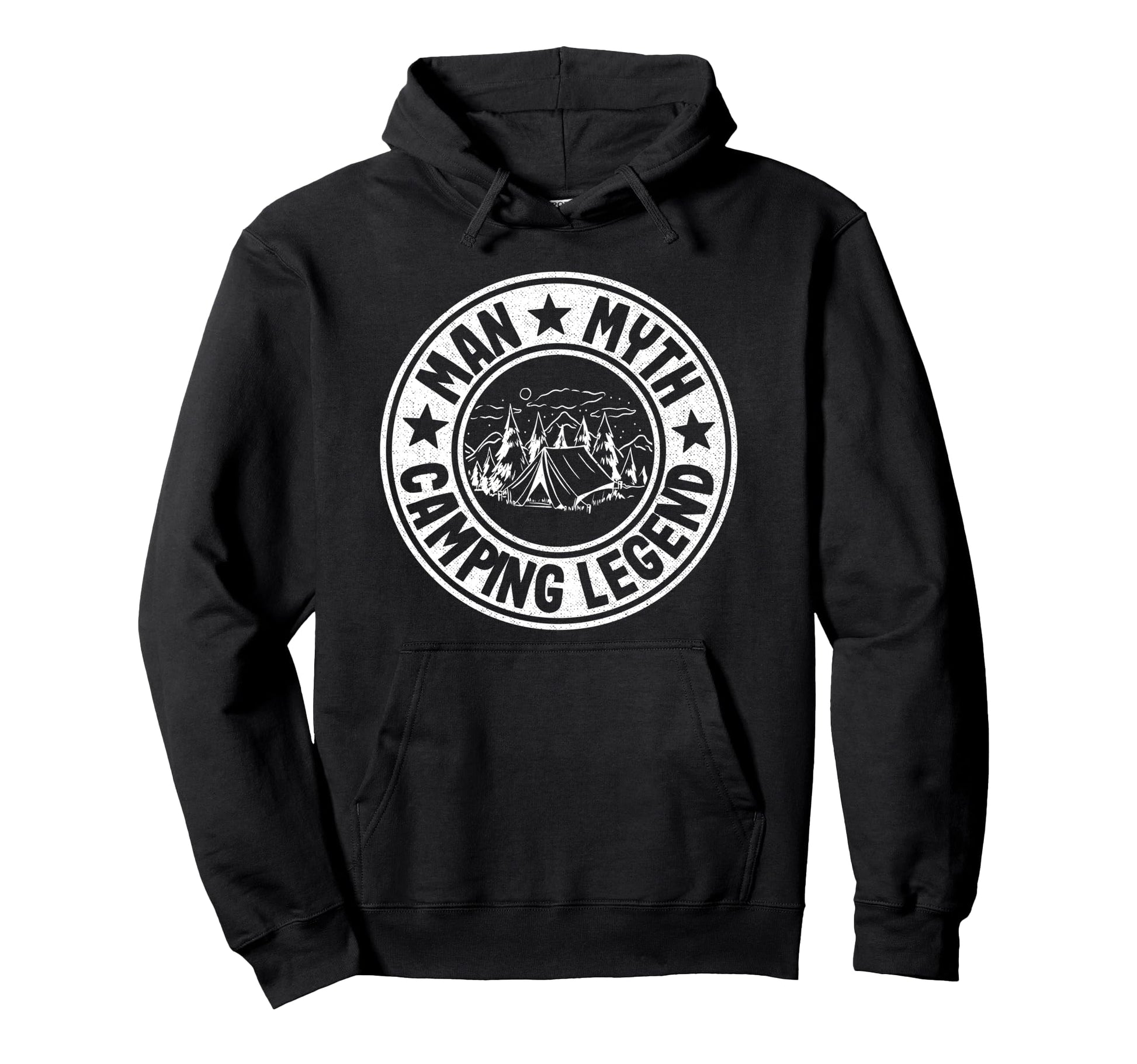 Myth Camping Legend Rv Camper Dad Hoodie - Aesthetic Graphic Unisex - T-Shirt, Sweatshirt, Hoodie