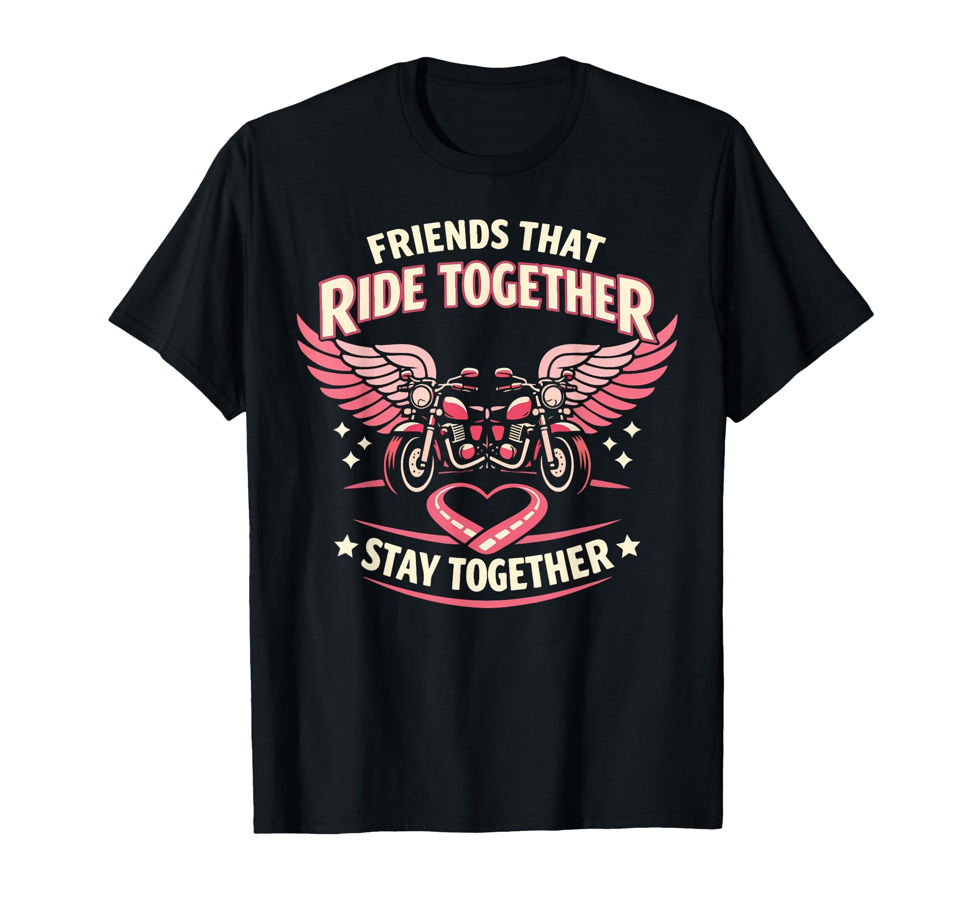 Motorcycle Biker Friends Buddies Besties T-Shirt - Graphic Print for Adults - T-Shirt, Sweatshirt, Hoodie
