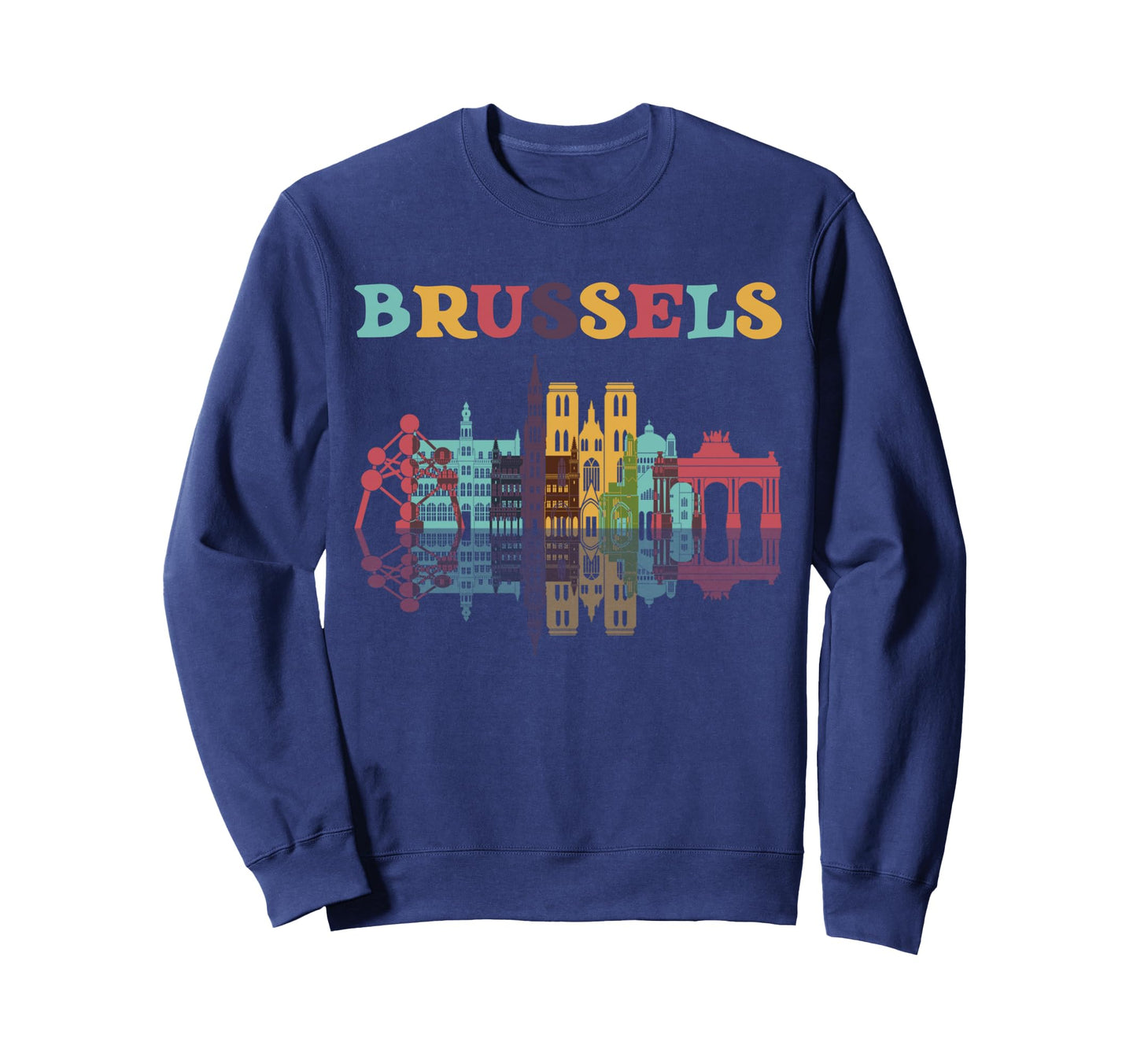 Belgium Brussels Travel Family Sweatshirt - Unique Graphic for Adults - T-Shirt, Sweatshirt, Hoodie