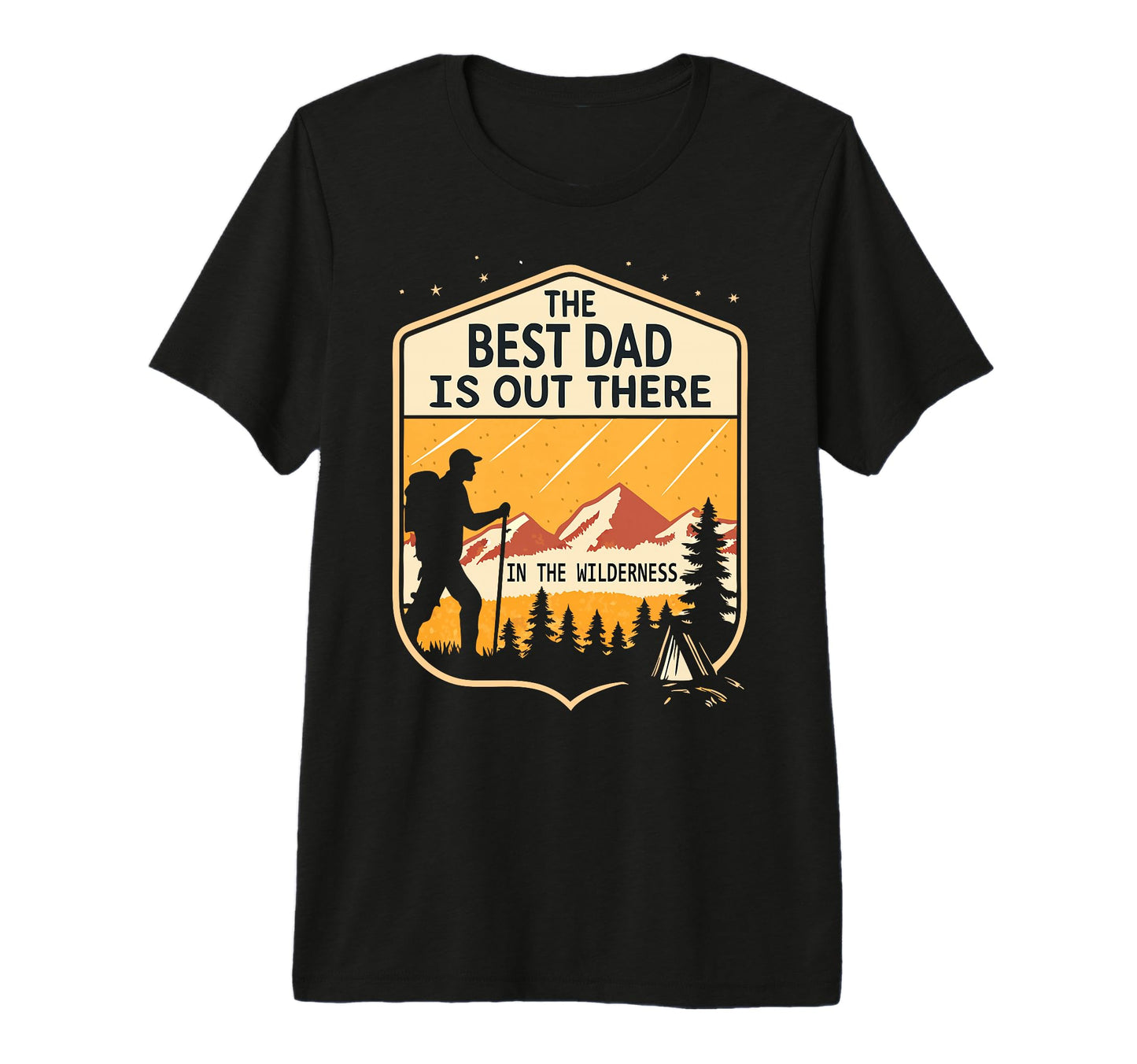 Hiking Papa Fathers Day Best Dad T-Shirt - Aesthetic Graphic for Adults - T-Shirt, Sweatshirt, Hoodie