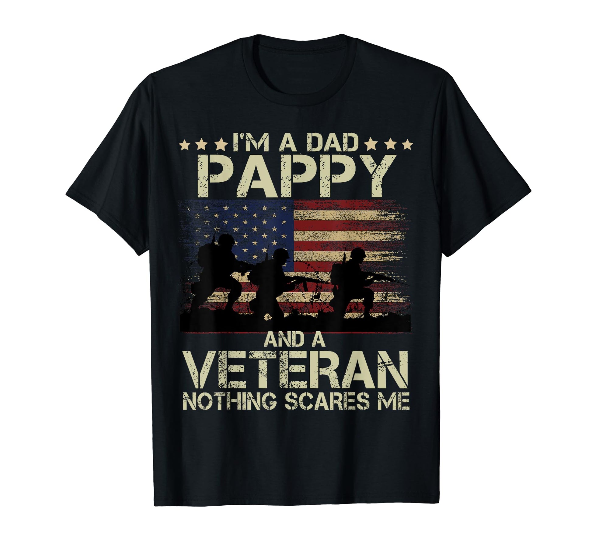Soldiers Im Dad Pappy And Veteran T-Shirt - Minimalist Print for Adults - T-Shirt, Sweatshirt, Hoodie