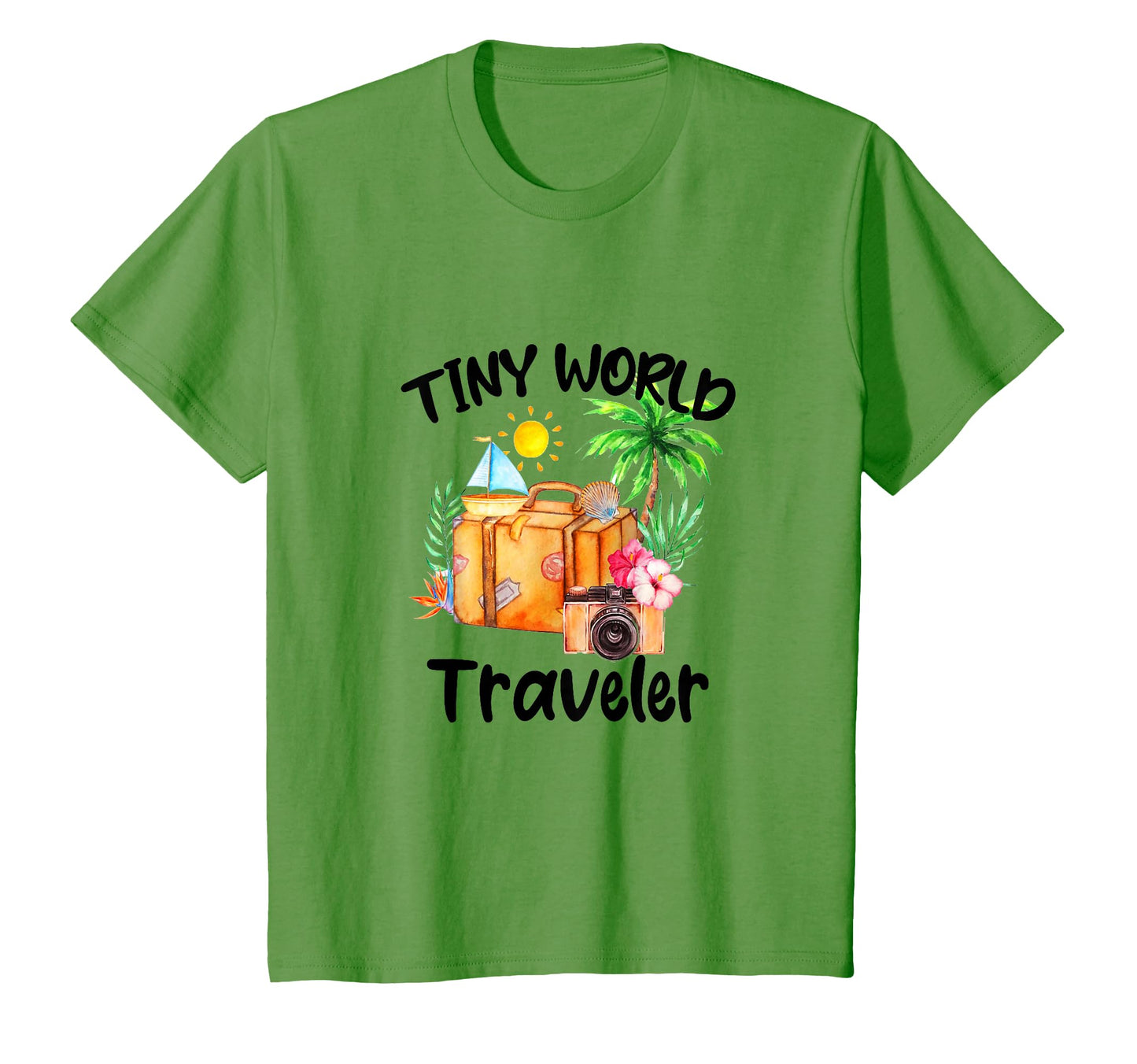 Tiny World Traveler Traveling Lover T-Shirt - Casual Everyday Wear Unisex - T-Shirt, Sweatshirt, Hoodie