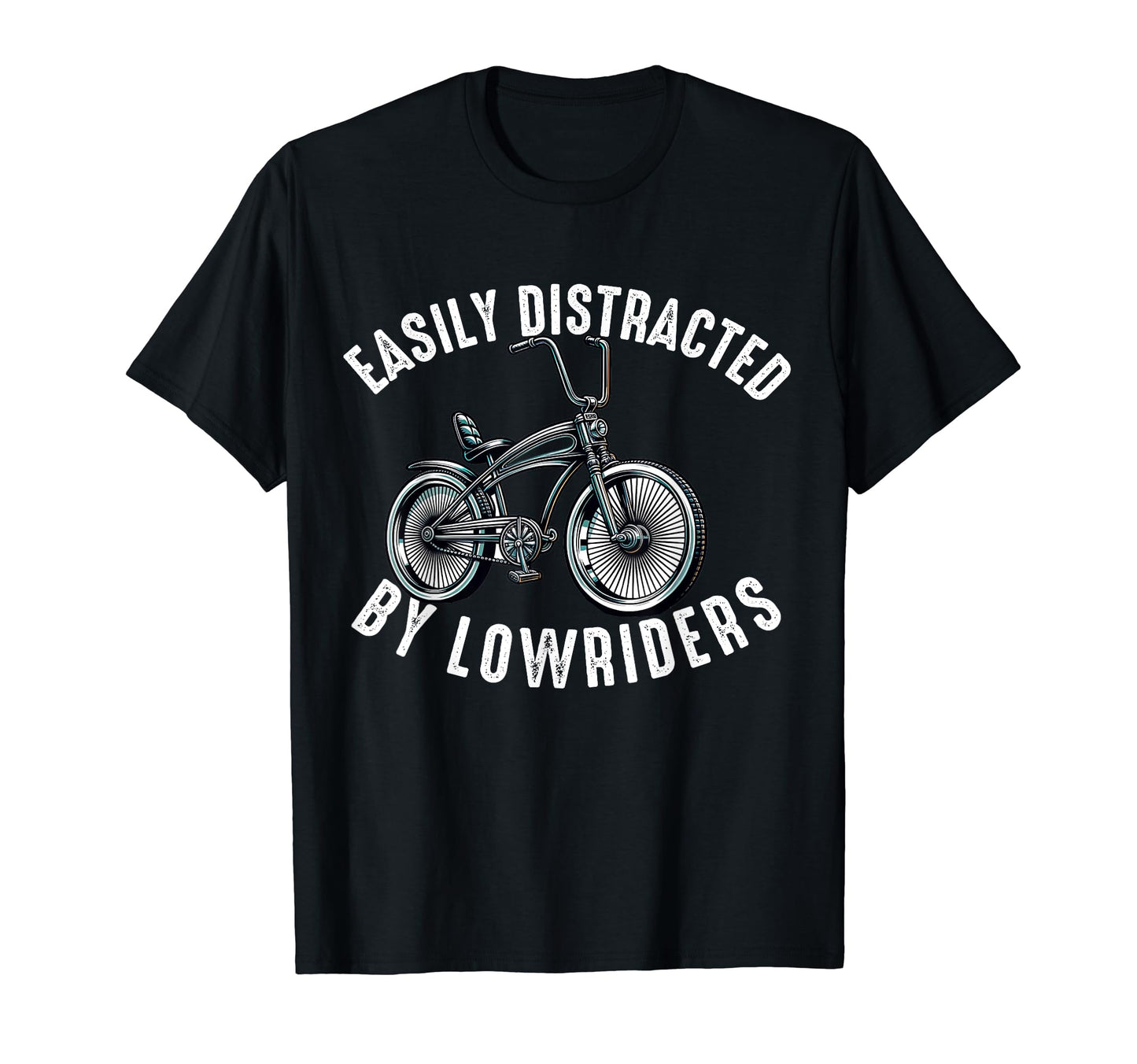 Lowrider Bike Bicycle Dad Low Riding T-Shirt - Unique Graphic Men Women - T-Shirt, Sweatshirt, Hoodie