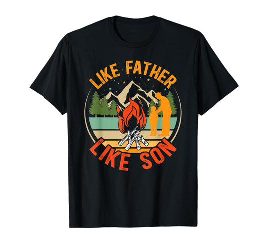 Camping Buddies Dad And Son Camping T-Shirt - Casual Everyday Wear Unisex - T-Shirt, Sweatshirt, Hoodie