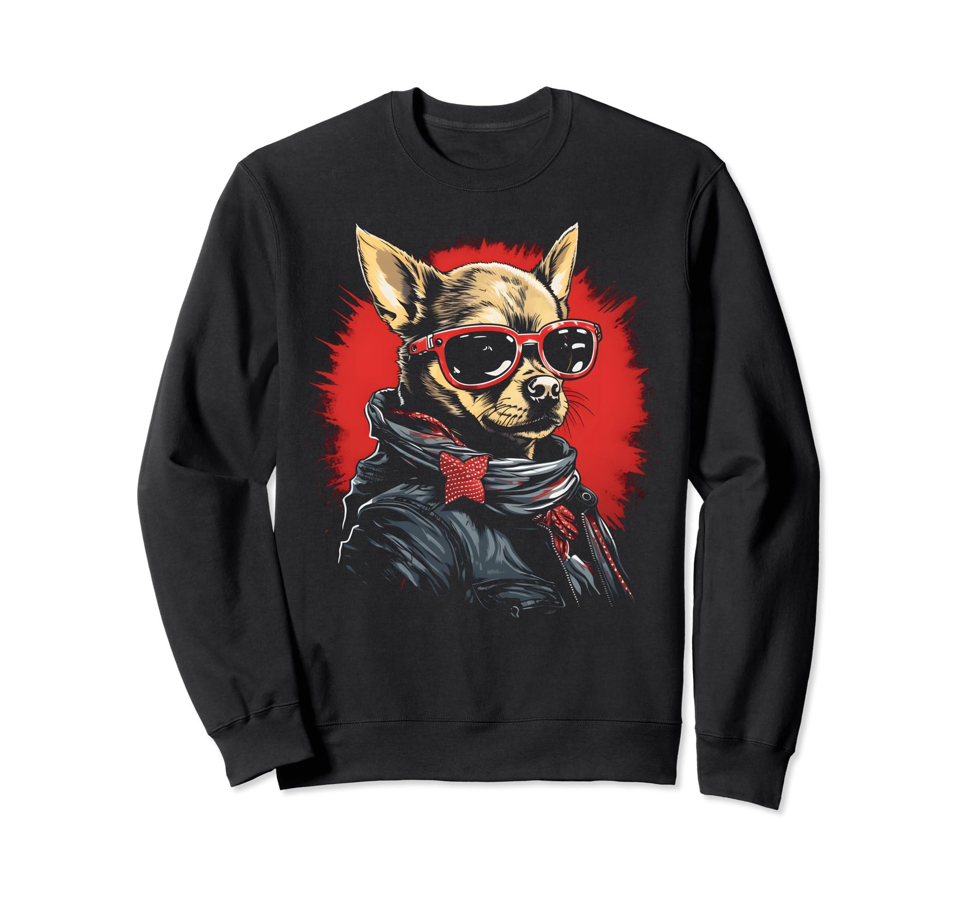 Motorcycle Dad Biker Dog Funny Sweatshirt - Graphic Print Men Women - T-Shirt, Sweatshirt, Hoodie