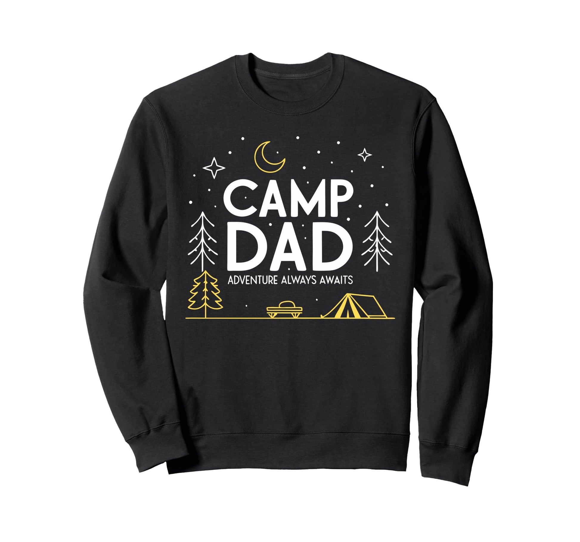 Camping Fathers Day Camp Dad Sweatshirt - Minimalist Print Men Women - T-Shirt, Sweatshirt, Hoodie