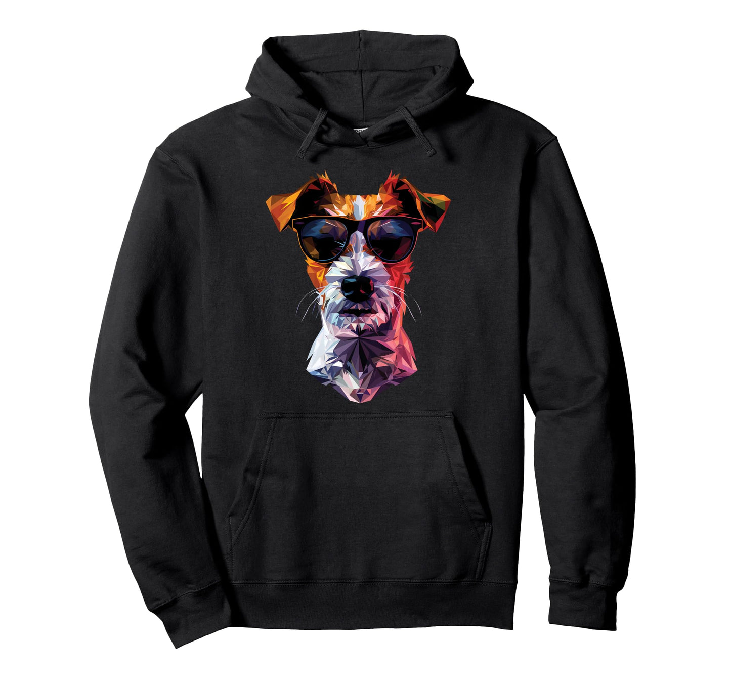 Dog Dad Mom Sunglasses Jack Russell Hoodie - Unique Graphic Unisex - T-Shirt, Sweatshirt, Hoodie
