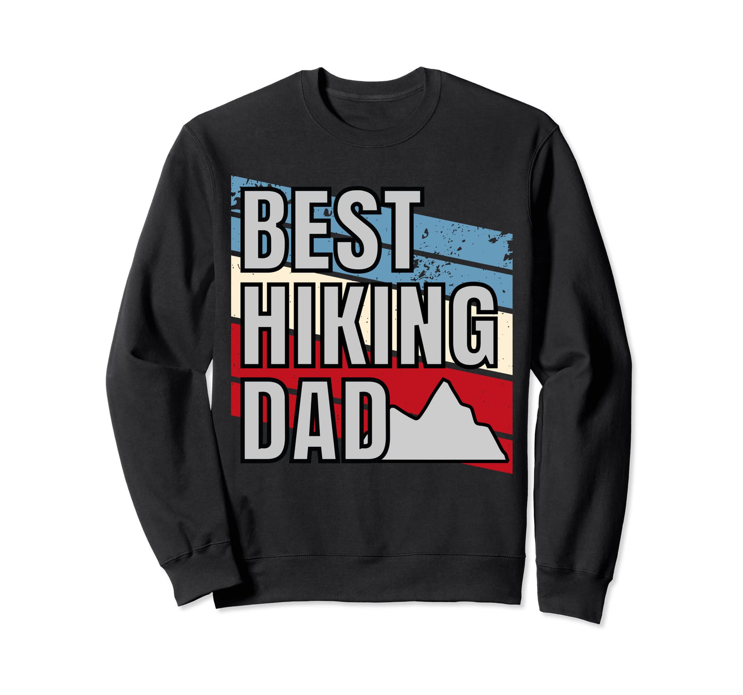 Best Hiking Dad Outdoor Hiking Sweatshirt - Minimalist Print for Adults - T-Shirt, Sweatshirt, Hoodie