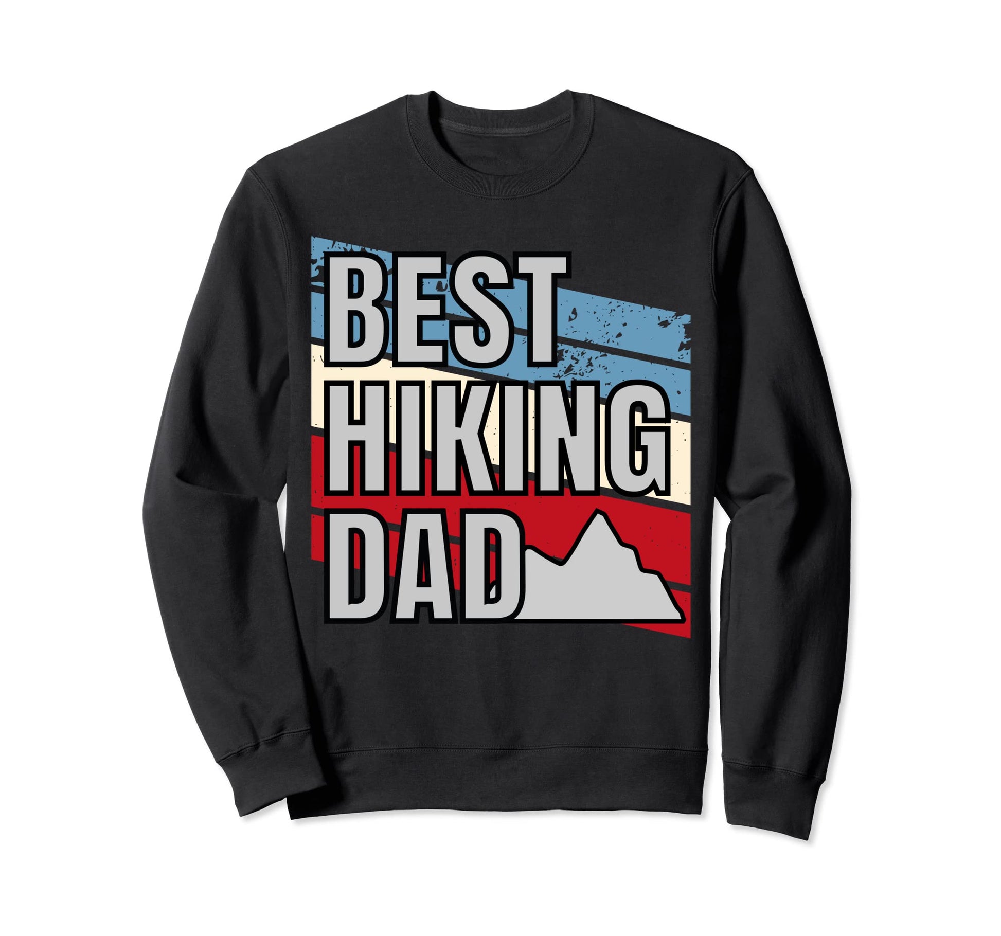 Best Hiking Dad Outdoor Hiking Sweatshirt - Minimalist Print for Adults - T-Shirt, Sweatshirt, Hoodie