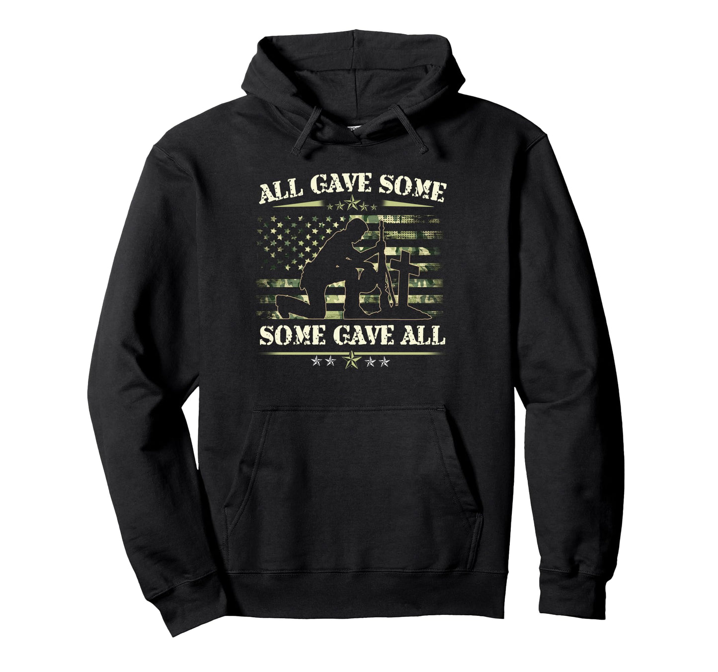 All Gave Some Some Gave All Veteran Hoodie - Minimalist Print Men Women - T-Shirt, Sweatshirt, Hoodie