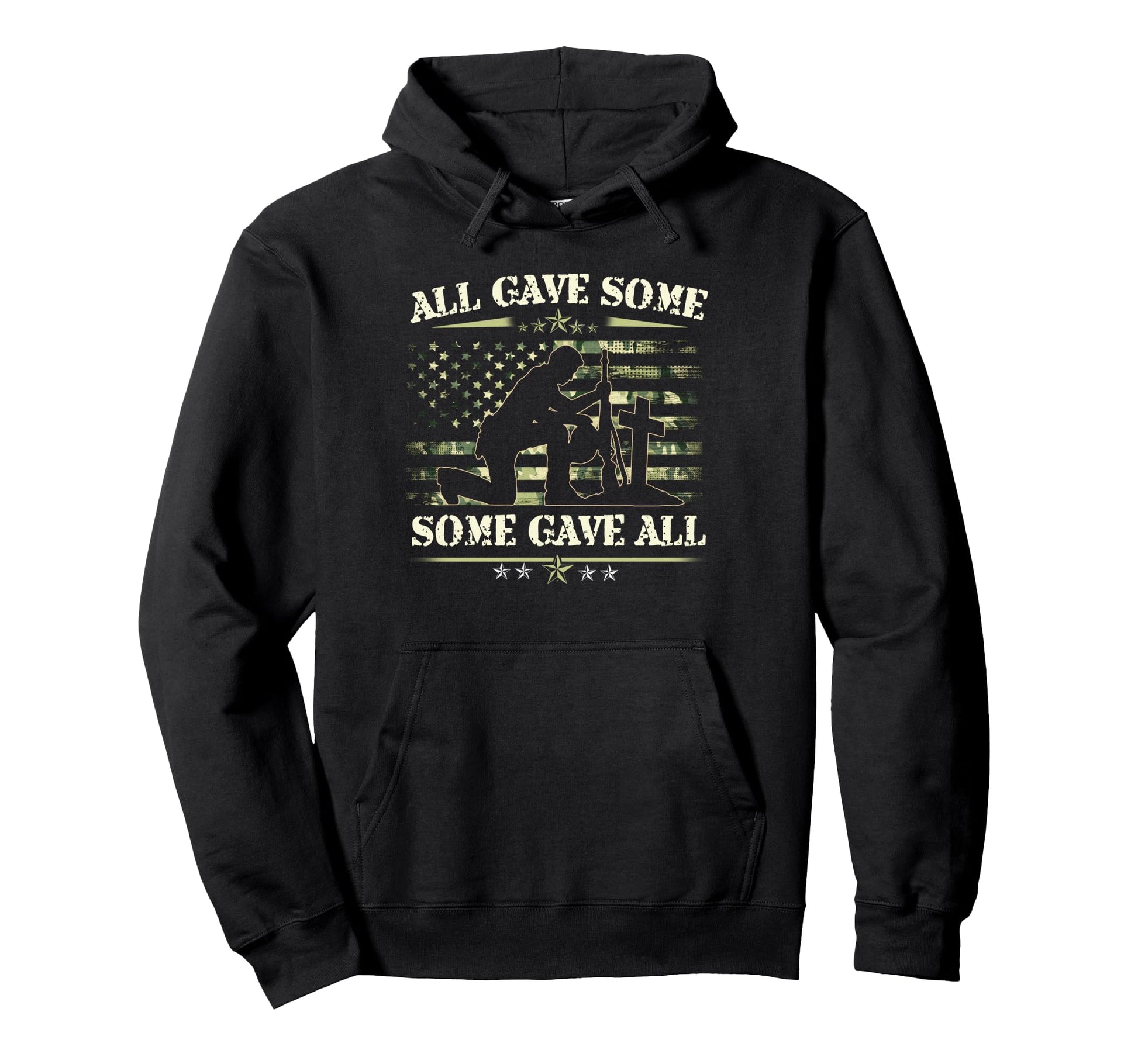 All Gave Some Some Gave All Veteran Hoodie - Minimalist Print Men Women - T-Shirt, Sweatshirt, Hoodie