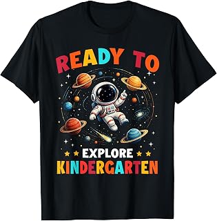 Ready to Explore Kindergarten Astronaut Back to School Boys T-Shirt Unisex T-shirt, Sweatshirt, Hoodie, Long Sleeve Tee - T-Shirt, Sweatshirt, Hoodie