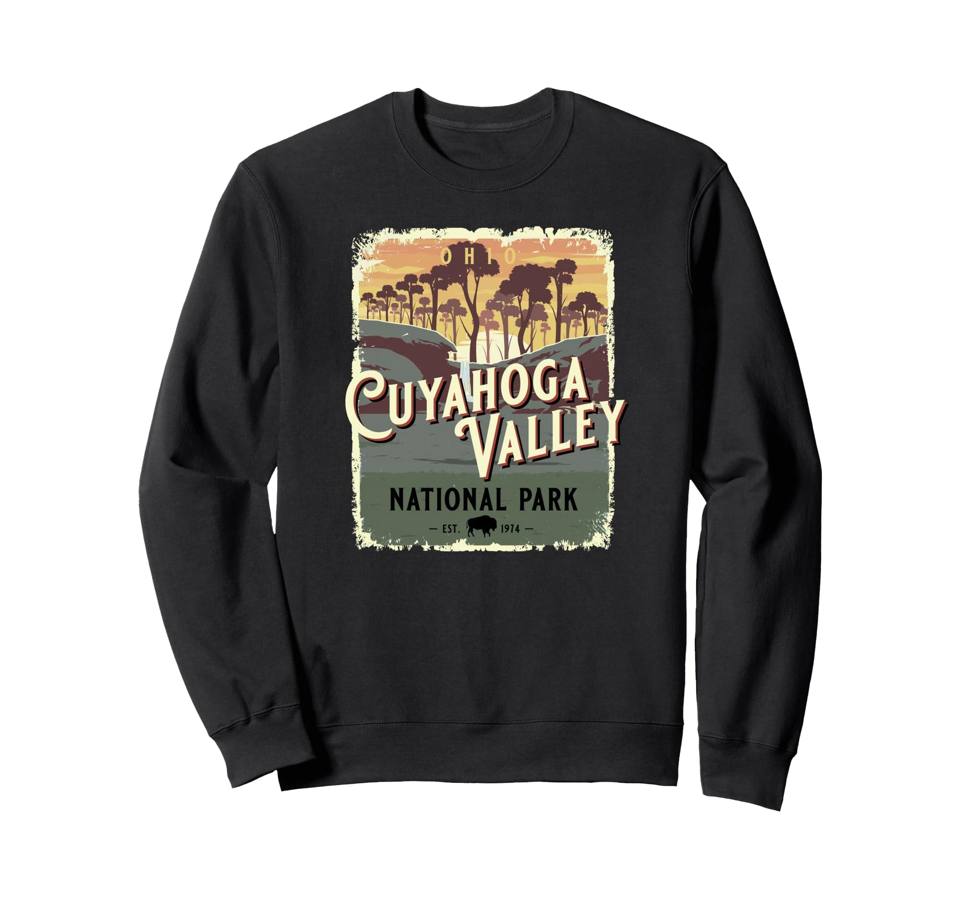 Cuyahoga Valley National Park Ohio Sweatshirt - Fun Novelty Design Unisex - T-Shirt, Sweatshirt, Hoodie