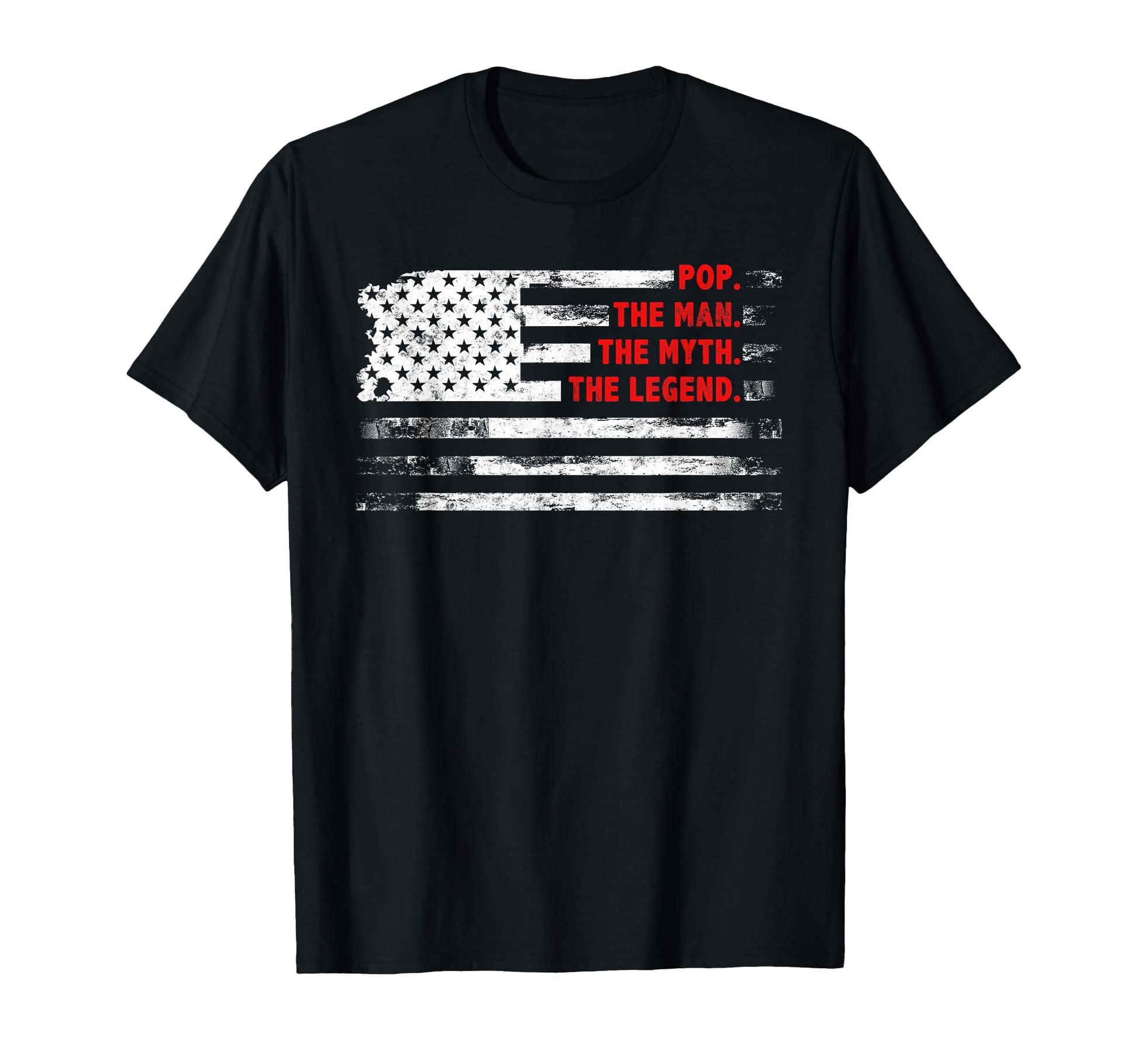 Pop Myth Legend American Usa Flag T-Shirt - Trendy Graphic for Adults - T-Shirt, Sweatshirt, Hoodie