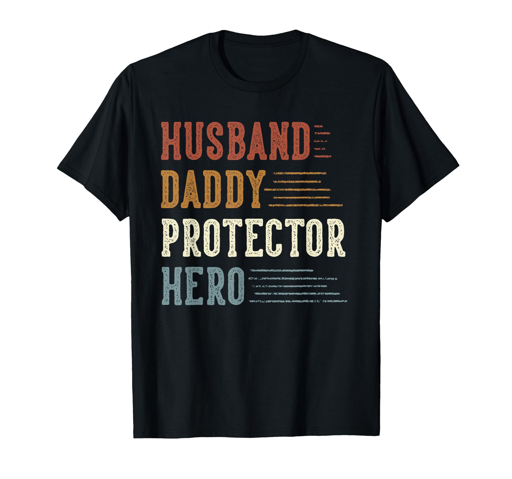 Husband Daddy Protector Hero Gifts Dad T-Shirt - Custom Art Print Unisex - T-Shirt, Sweatshirt, Hoodie