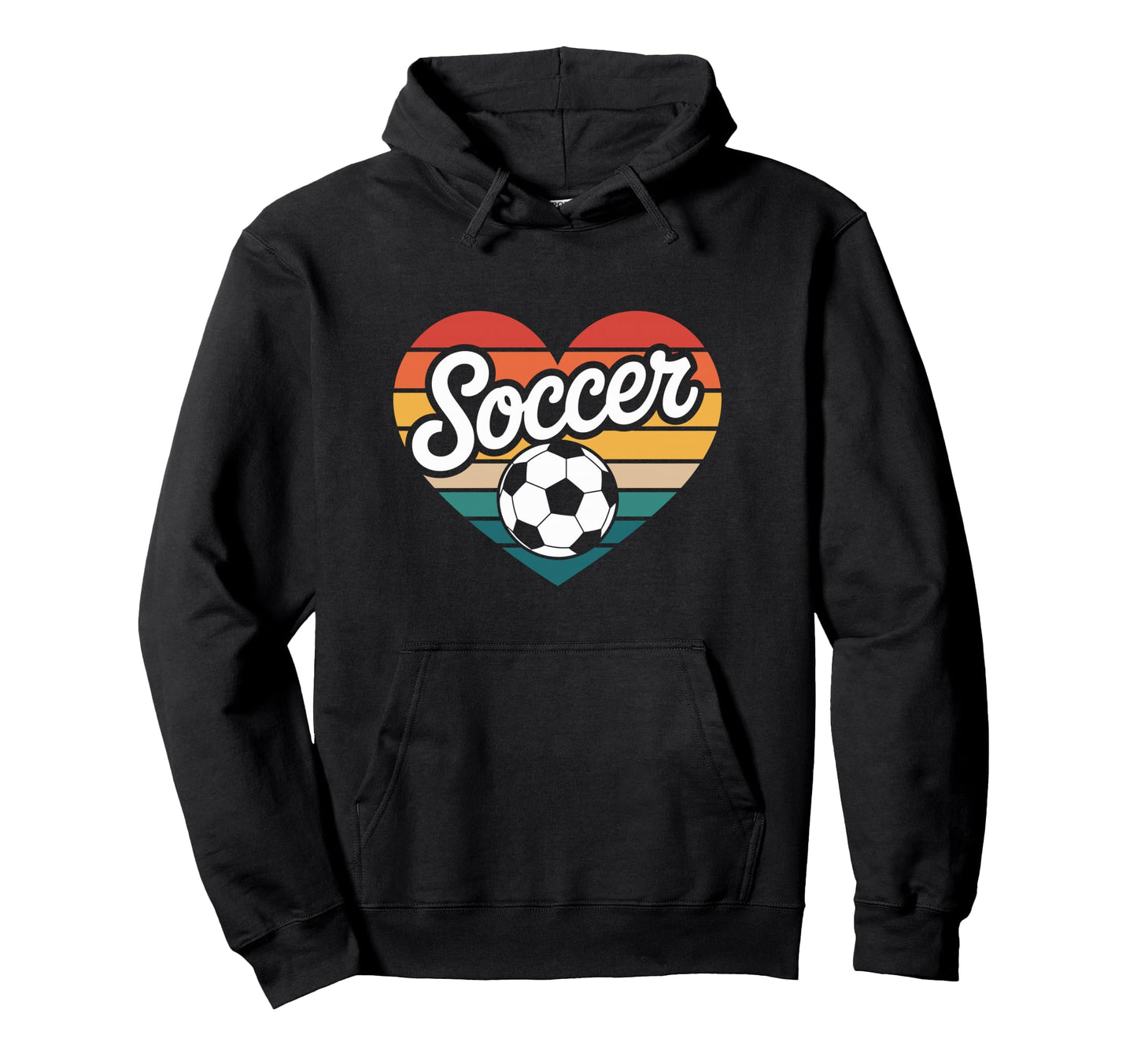 Soccer Player Heart Hoodie - Casual Everyday Wear for Adults - T-Shirt, Sweatshirt, Hoodie