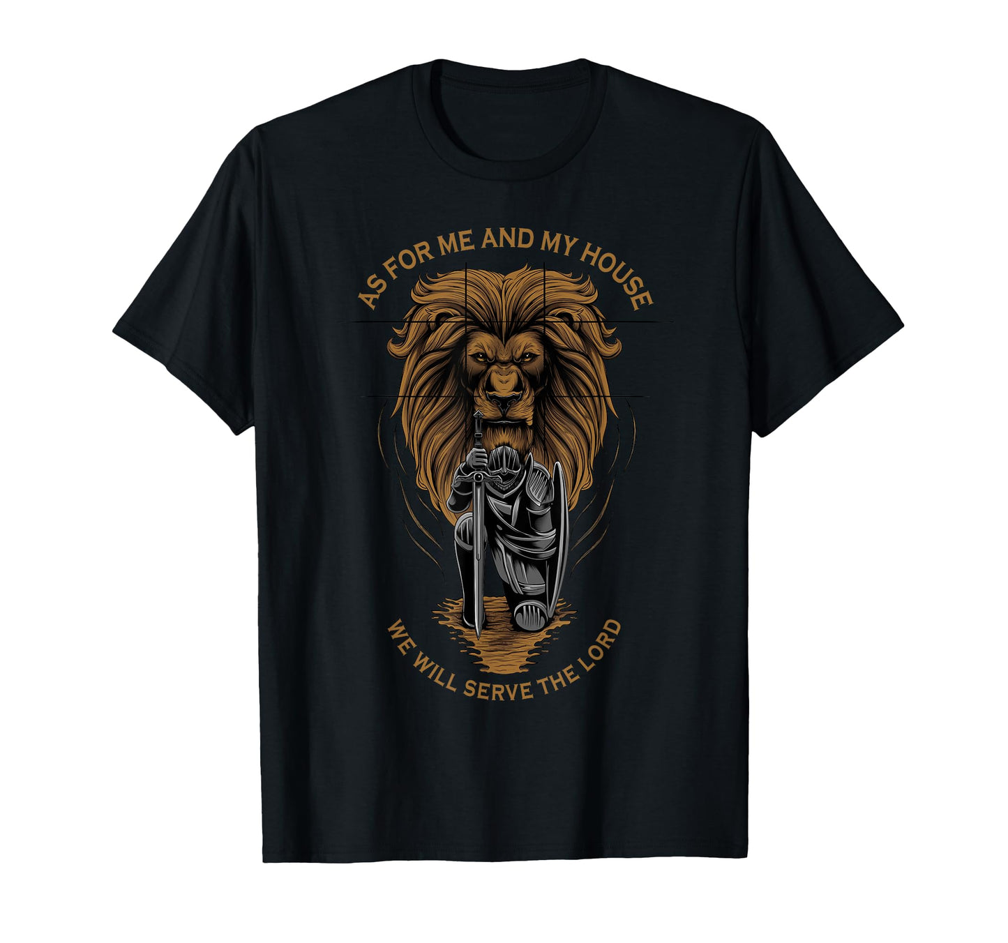 As Me And My House We Will Serve Lord T-Shirt - Trendy Graphic for Adults - T-Shirt, Sweatshirt, Hoodie