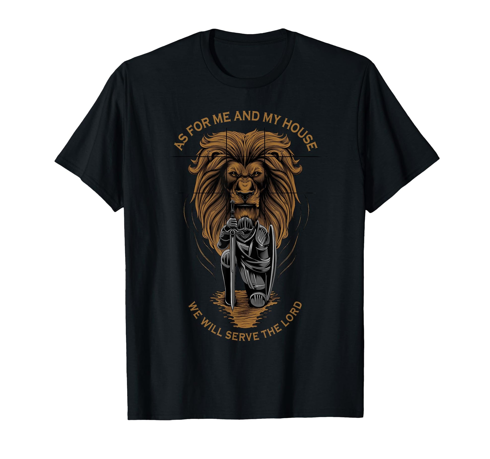 As Me And My House We Will Serve Lord T-Shirt - Trendy Graphic for Adults - T-Shirt, Sweatshirt, Hoodie