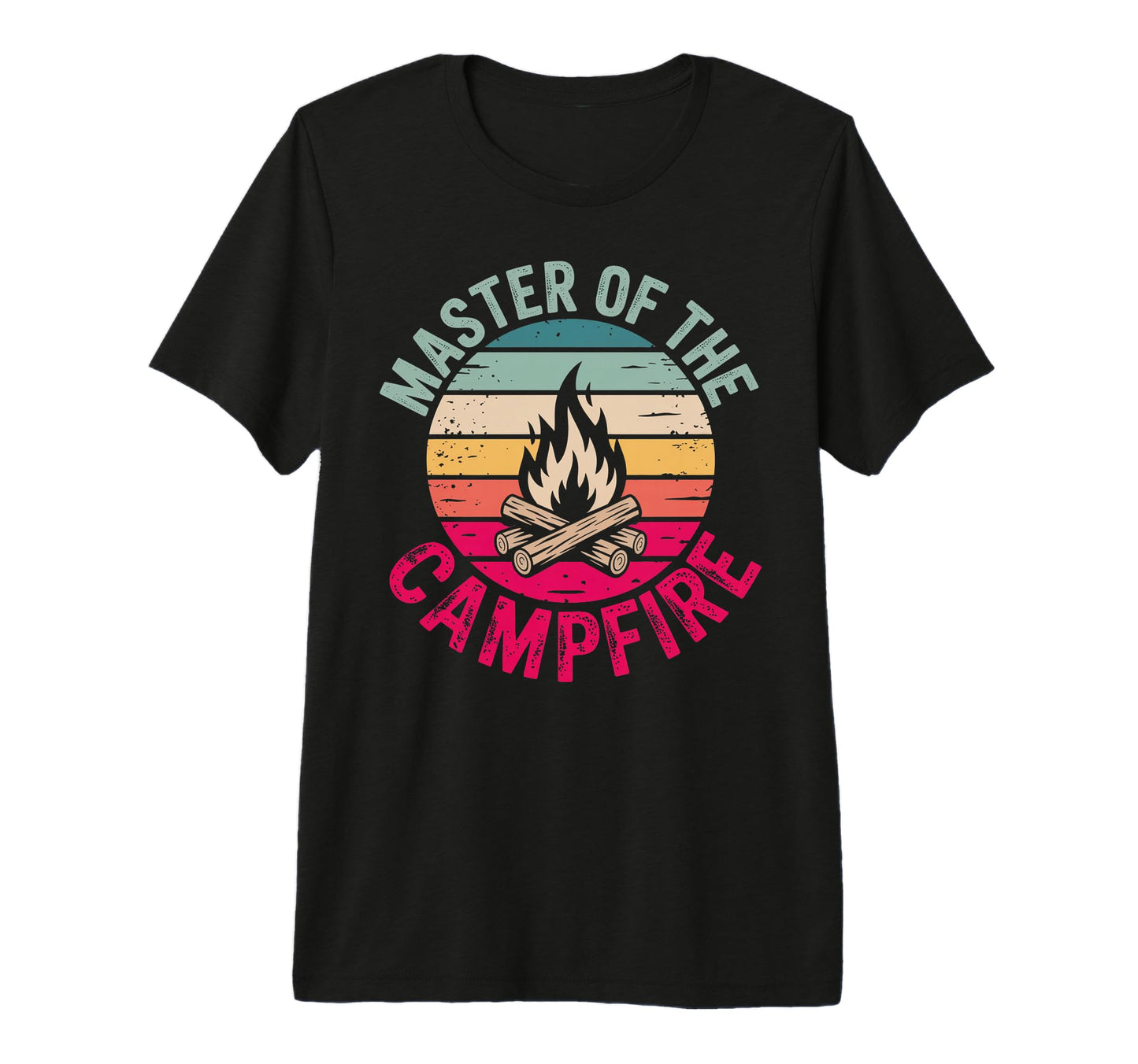 Master Campfire Dad Camping Gifts T-Shirt - Fun Novelty Design Men Women - T-Shirt, Sweatshirt, Hoodie