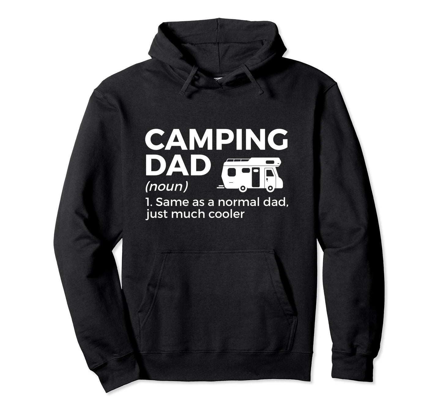 Camping Dad Definition Funny Rv Camper Hoodie - Minimalist Print Unisex - T-Shirt, Sweatshirt, Hoodie