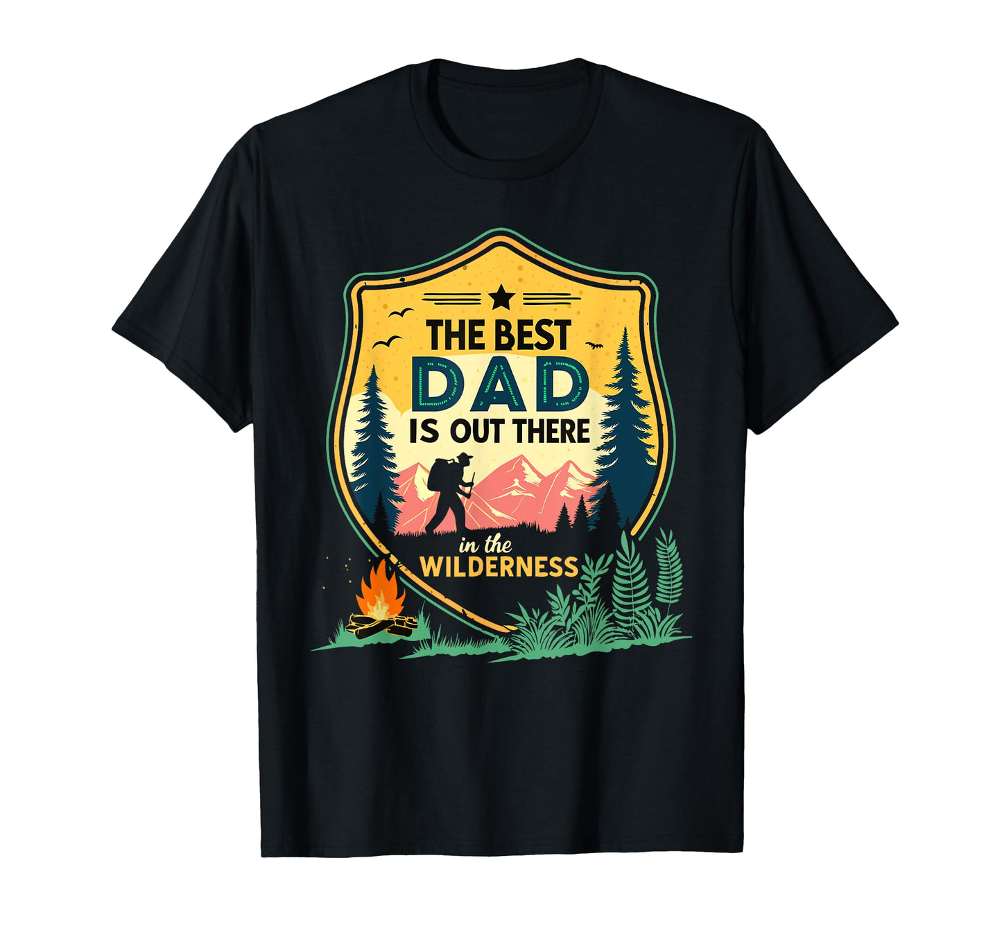 Fathers Day Outdoorsy Dads Wilderness T-Shirt - Custom Art Print Men Women - T-Shirt, Sweatshirt, Hoodie