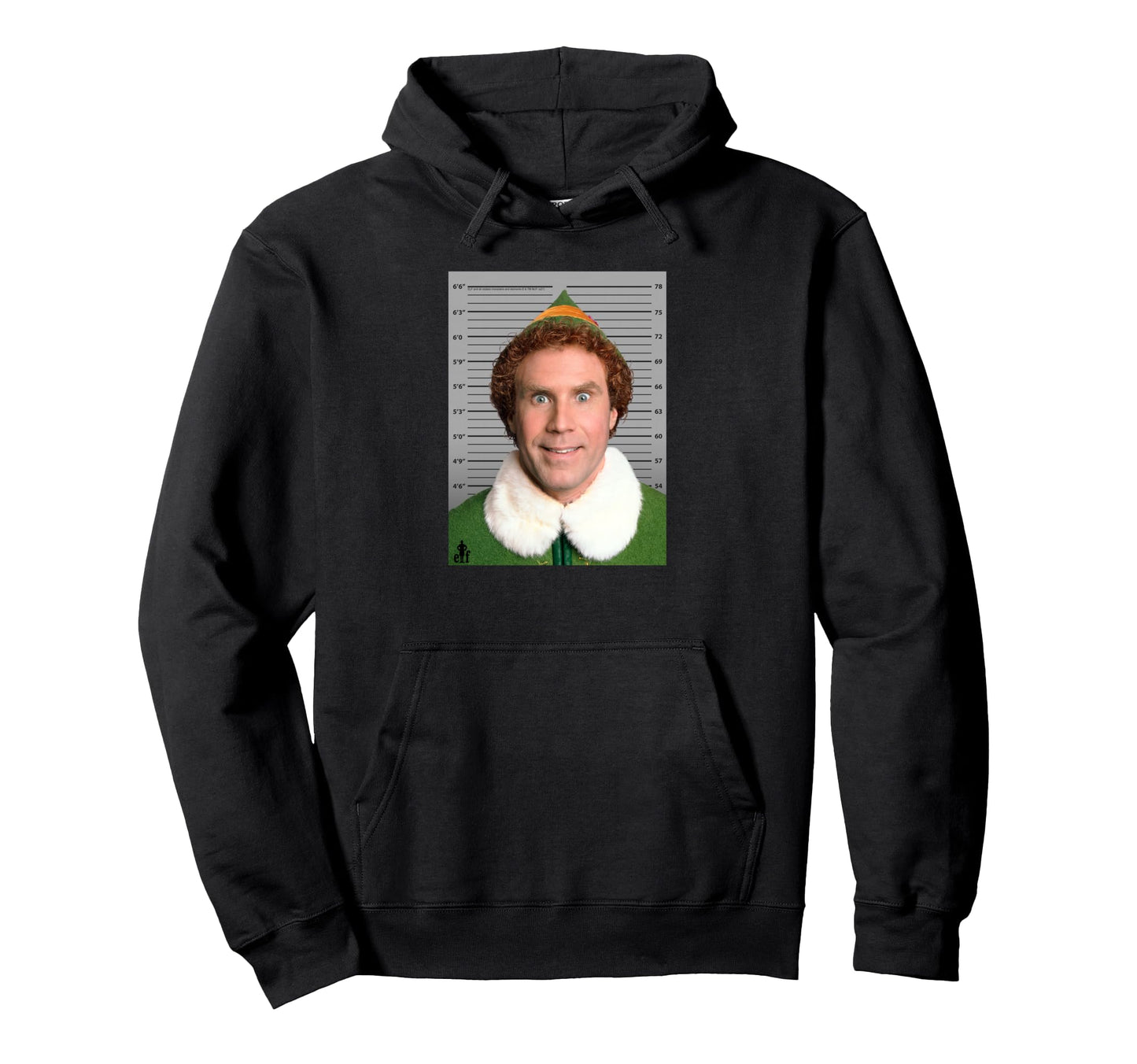 Elf Buddy Hobbs As Will Ferrell Hoodie - Fun Novelty Design for Adults - T-Shirt, Sweatshirt, Hoodie