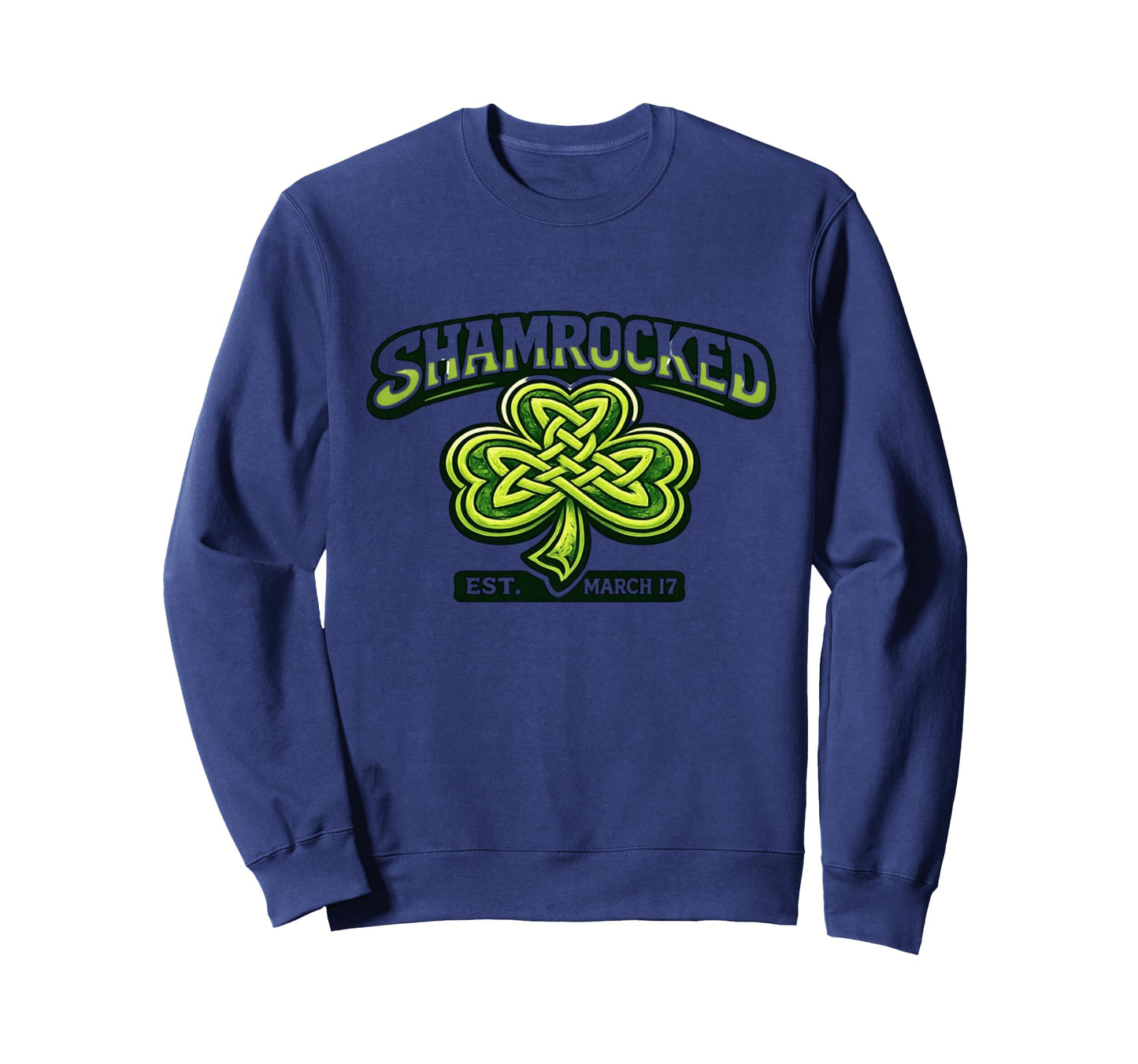 Shamrocked March 17Th Hockey Dad Sweatshirt - Minimalist Print Men Women - T-Shirt, Sweatshirt, Hoodie