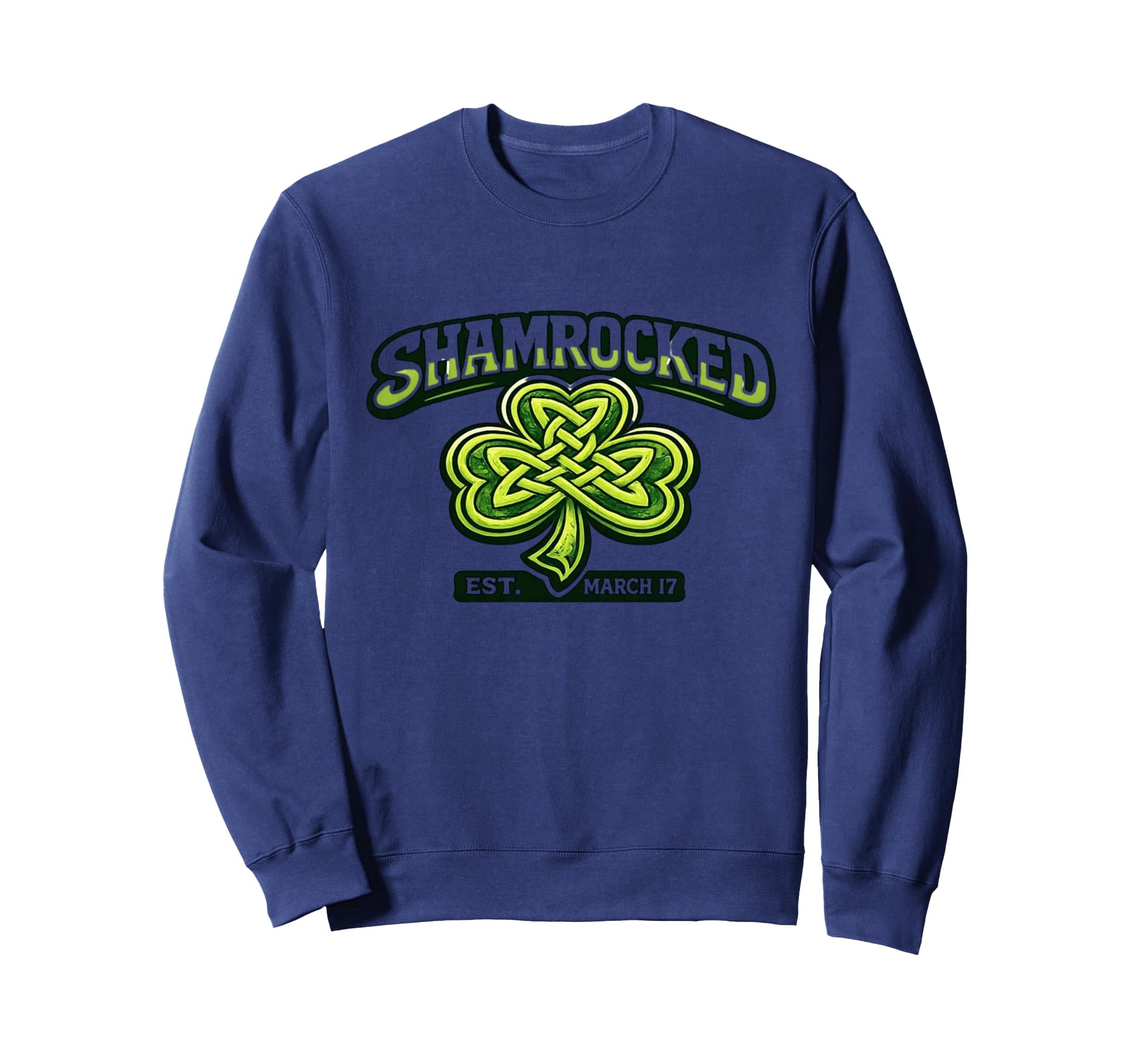 Shamrocked March 17Th Hockey Dad Sweatshirt - Minimalist Print Men Women - T-Shirt, Sweatshirt, Hoodie