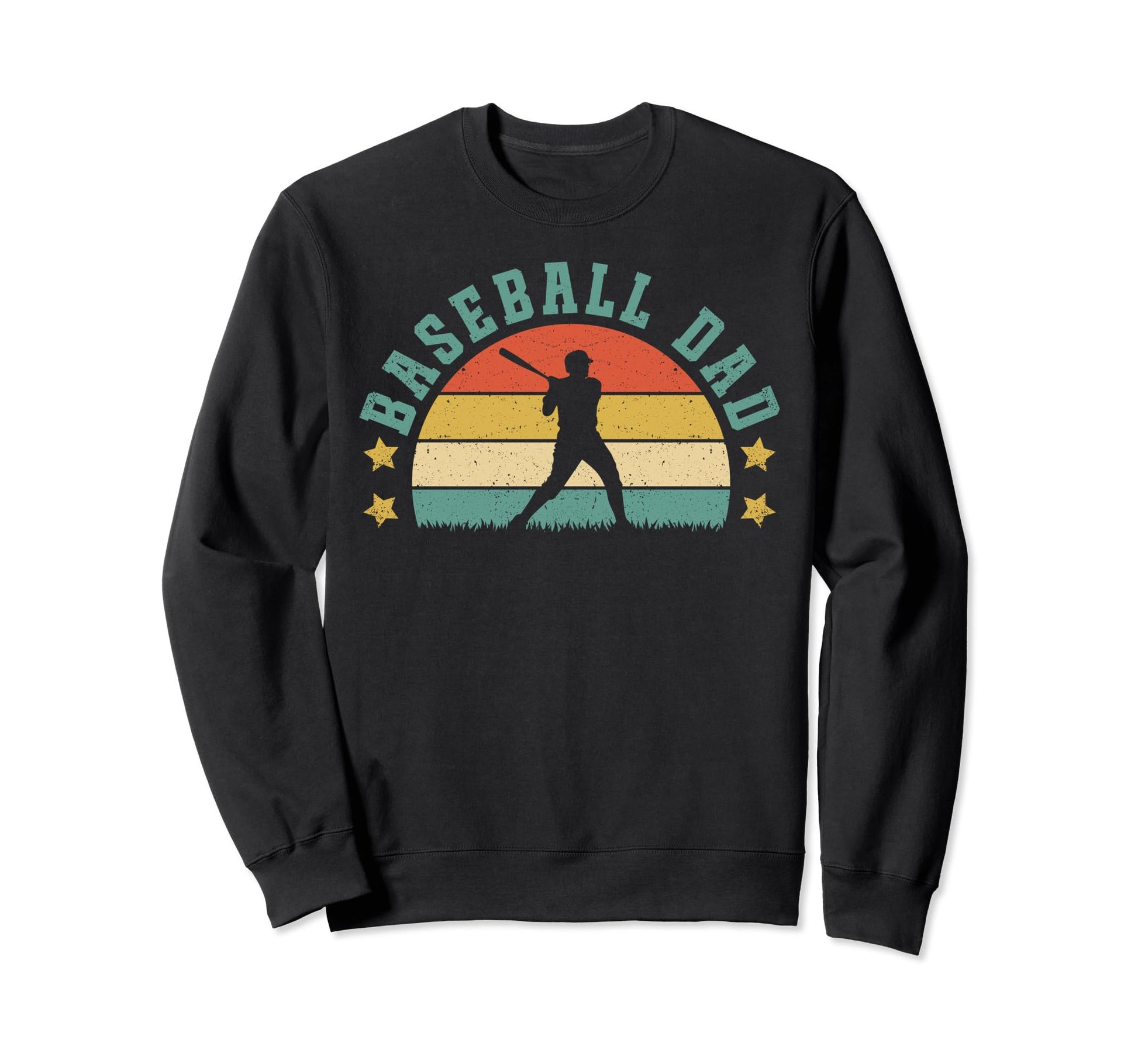 Baseball Softball Fathers Day Dad Sweatshirt - Minimalist Print Men Women - T-Shirt, Sweatshirt, Hoodie