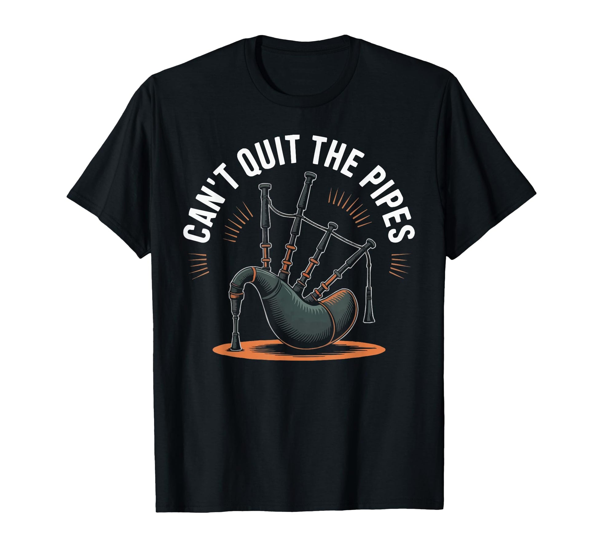 Bagpipe Player Musical Instrument T-Shirt - Custom Art Print Unisex - T-Shirt, Sweatshirt, Hoodie