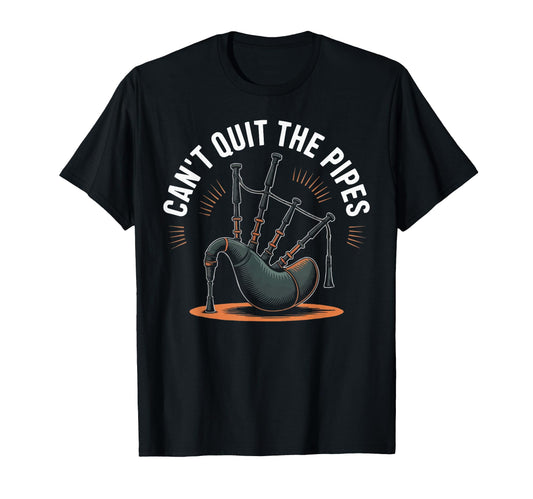 Bagpipe Player Musical Instrument T-Shirt - Custom Art Print Unisex - T-Shirt, Sweatshirt, Hoodie