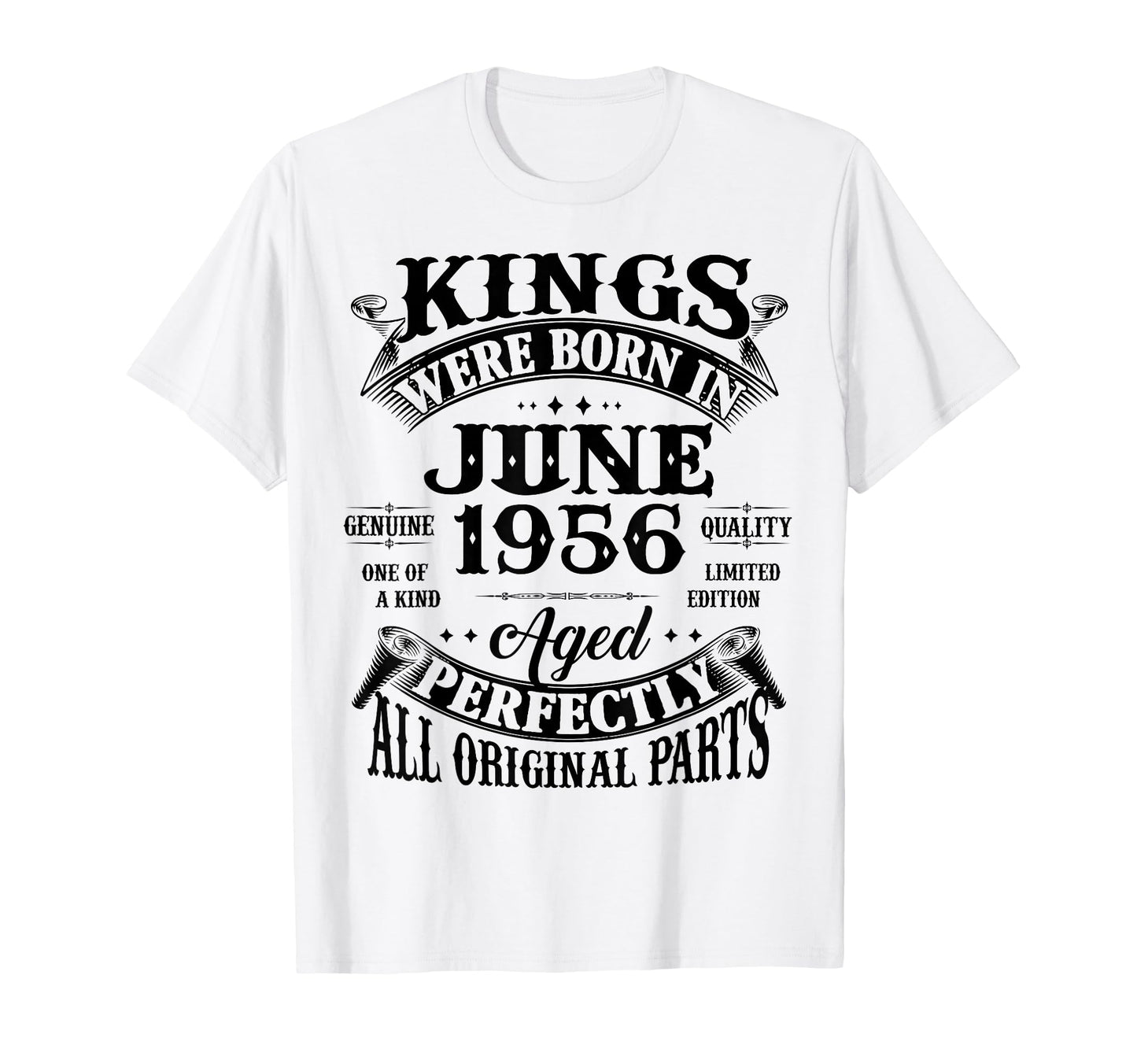 70Th Birthday Gift Kings Born June 1956 T-Shirt - Aesthetic Graphic Unisex - T-Shirt, Sweatshirt, Hoodie