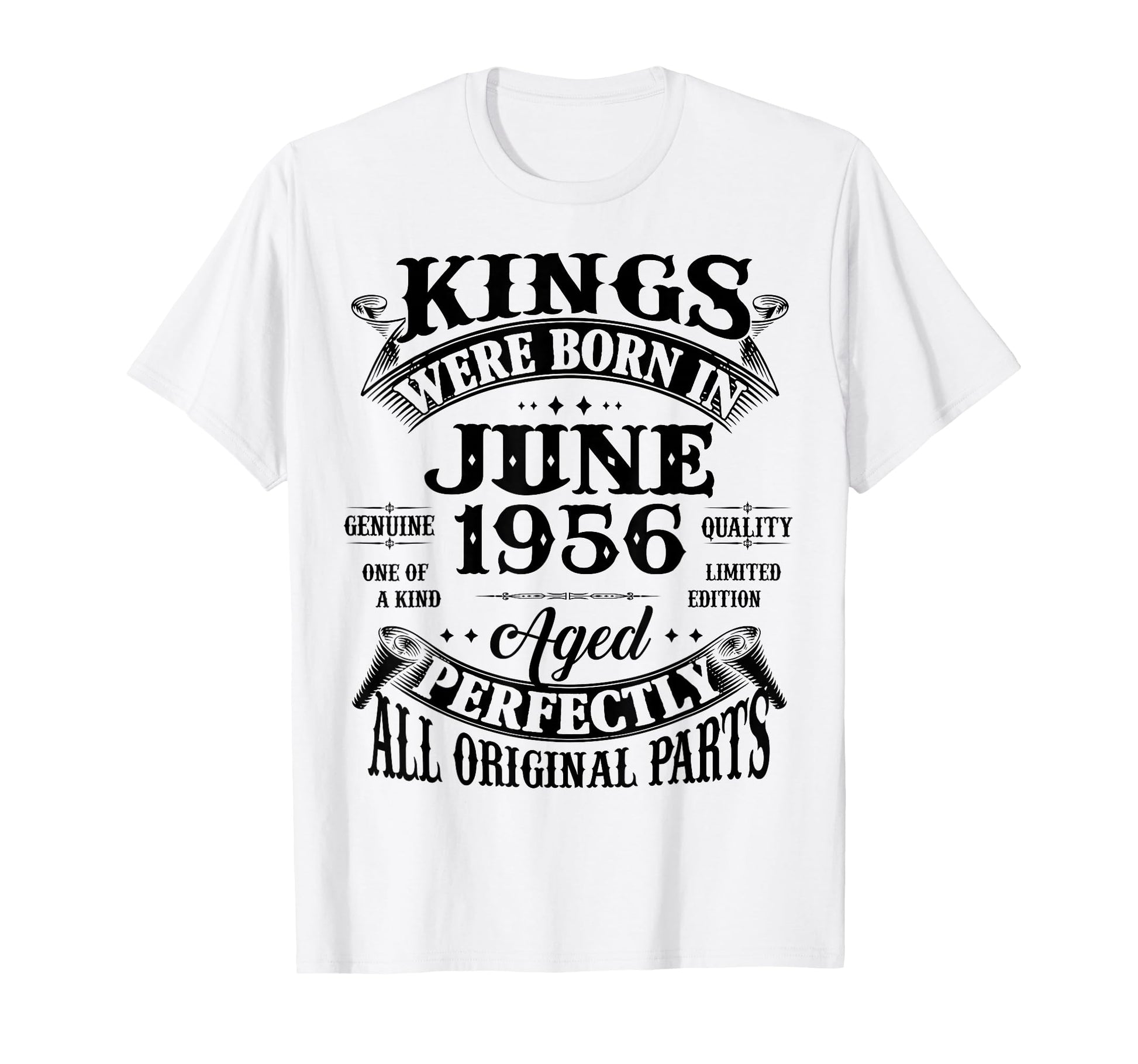 70Th Birthday Gift Kings Born June 1956 T-Shirt - Aesthetic Graphic Unisex - T-Shirt, Sweatshirt, Hoodie