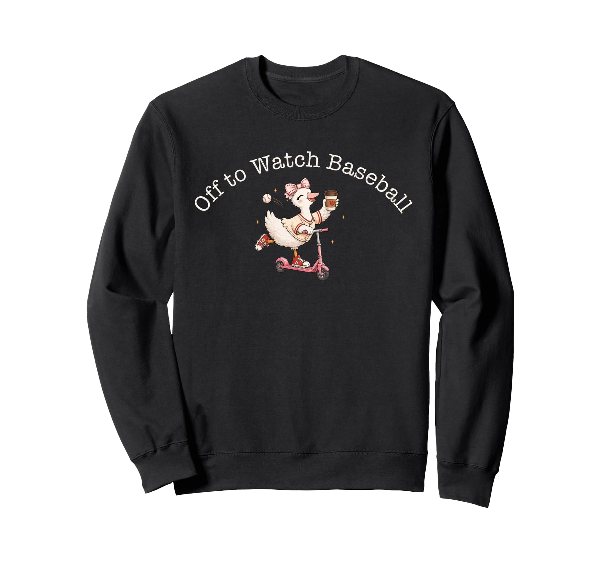 Off To Watch Baseball Funny Goose Sweatshirt - Streetwear Style for Adults - T-Shirt, Sweatshirt, Hoodie