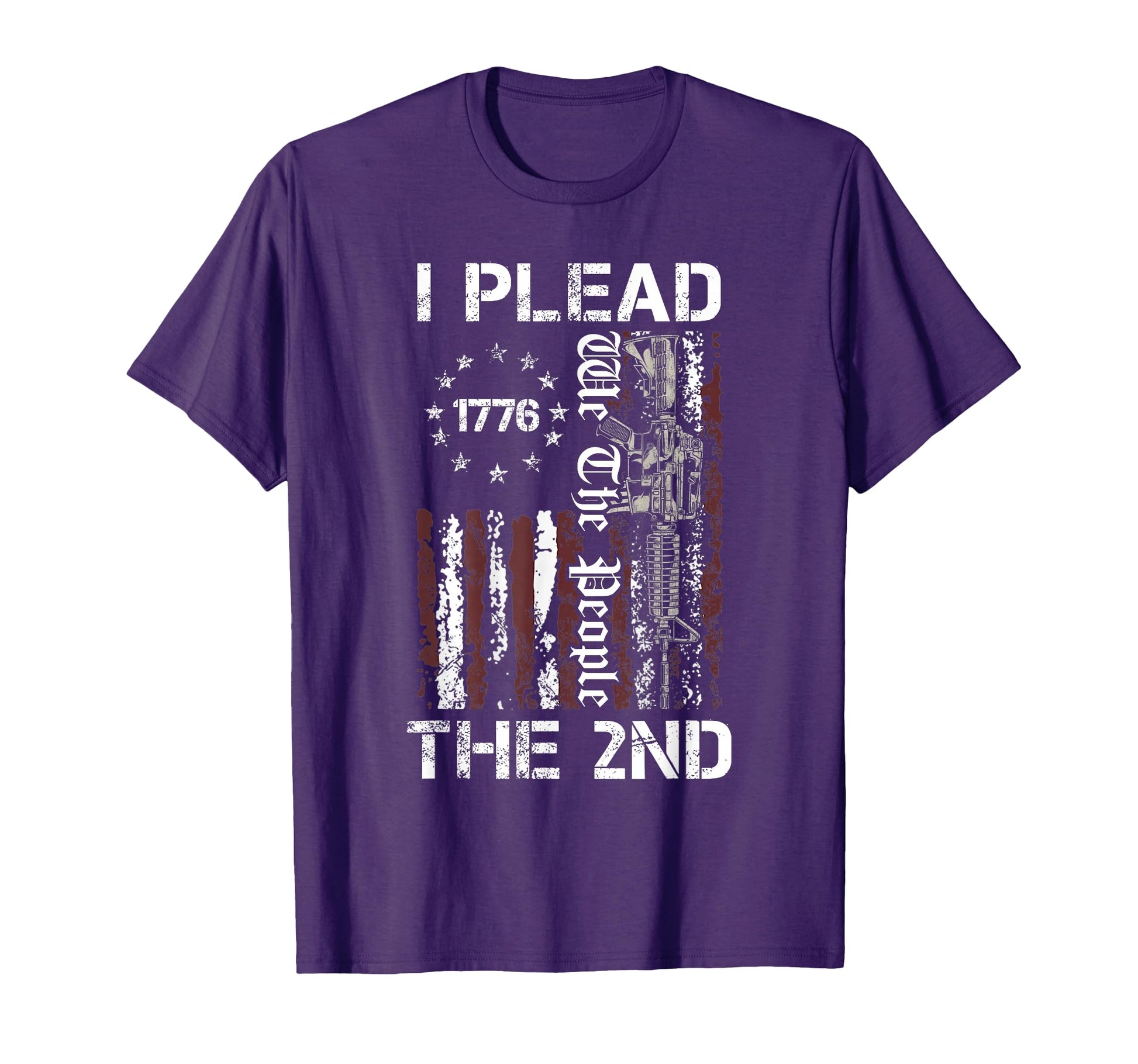 I Plead 2Nd Amendment We People Usa T-Shirt - Custom Art Print Men Women - T-Shirt, Sweatshirt, Hoodie
