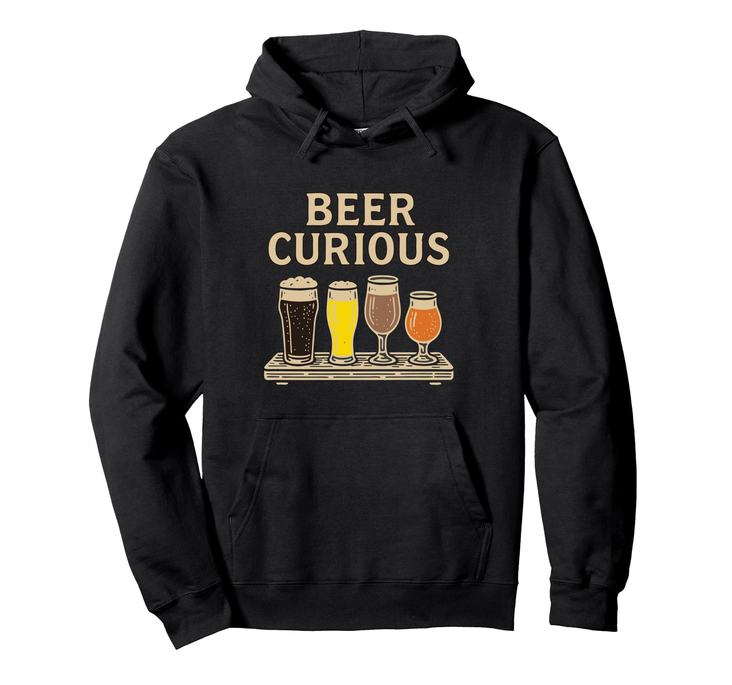 Beer Curious Hoppy Flirty And Punny Hoodie - Streetwear Style for Adults - T-Shirt, Sweatshirt, Hoodie