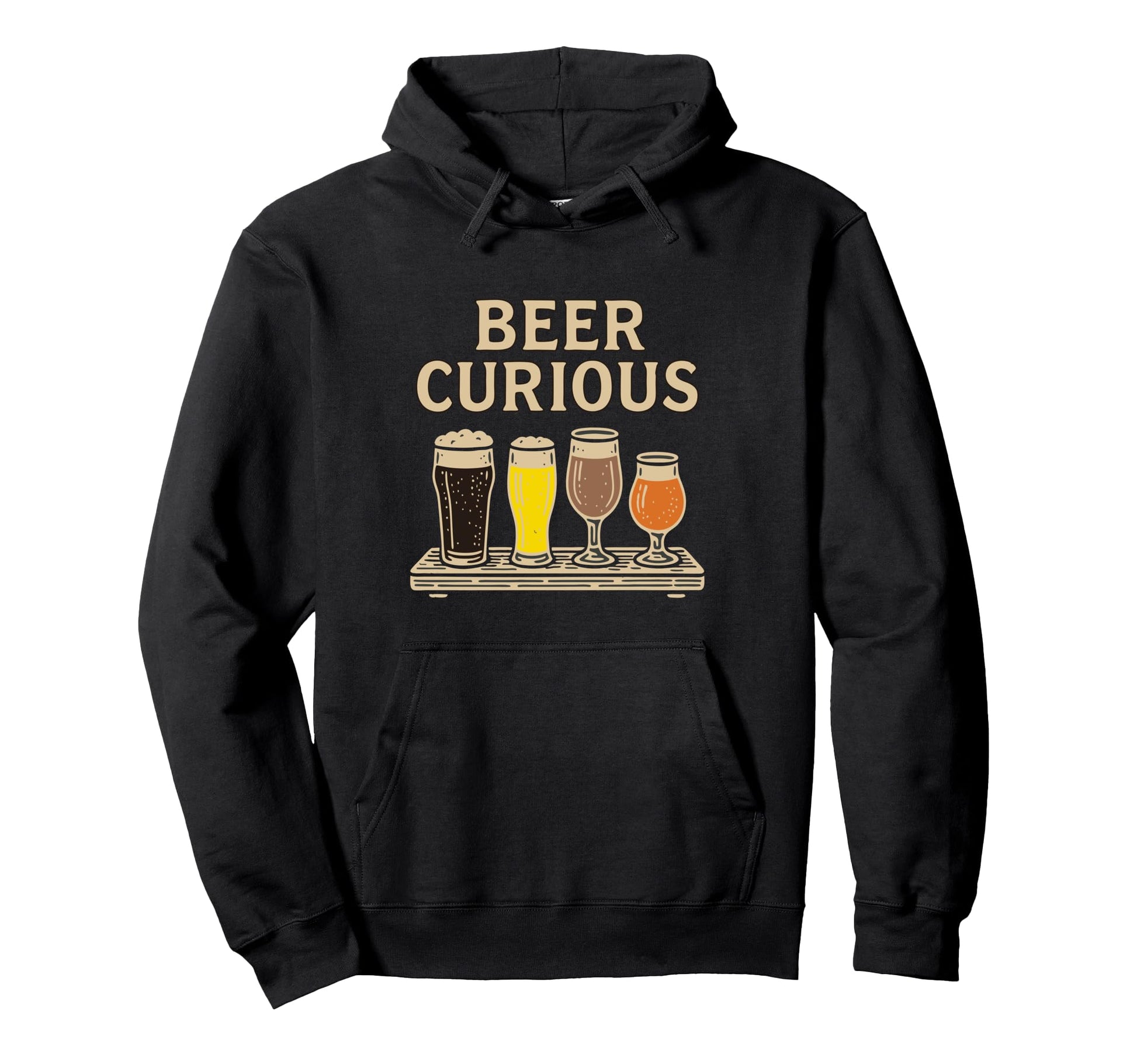 Beer Curious Hoppy Flirty And Punny Hoodie - Streetwear Style for Adults - T-Shirt, Sweatshirt, Hoodie