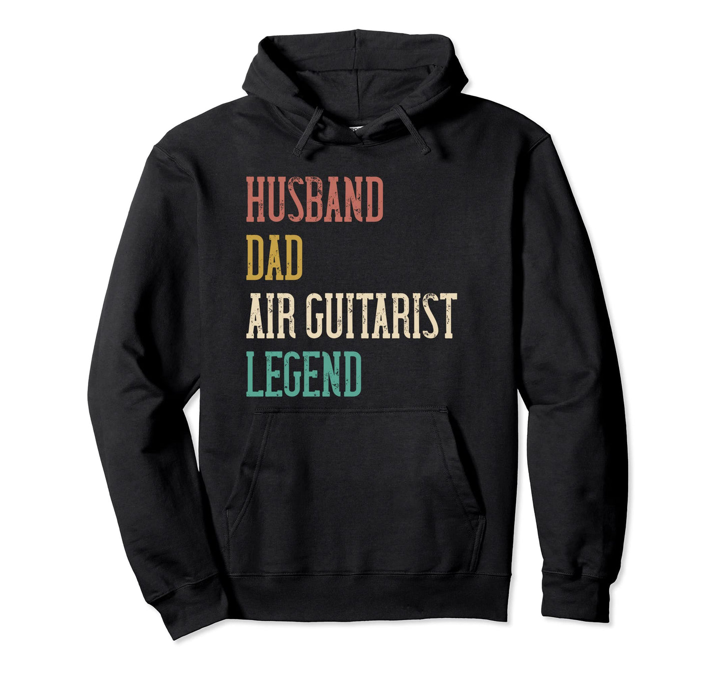 Husband Dad Air Guitarist Hoodie - Fun Novelty Design Men Women - T-Shirt, Sweatshirt, Hoodie