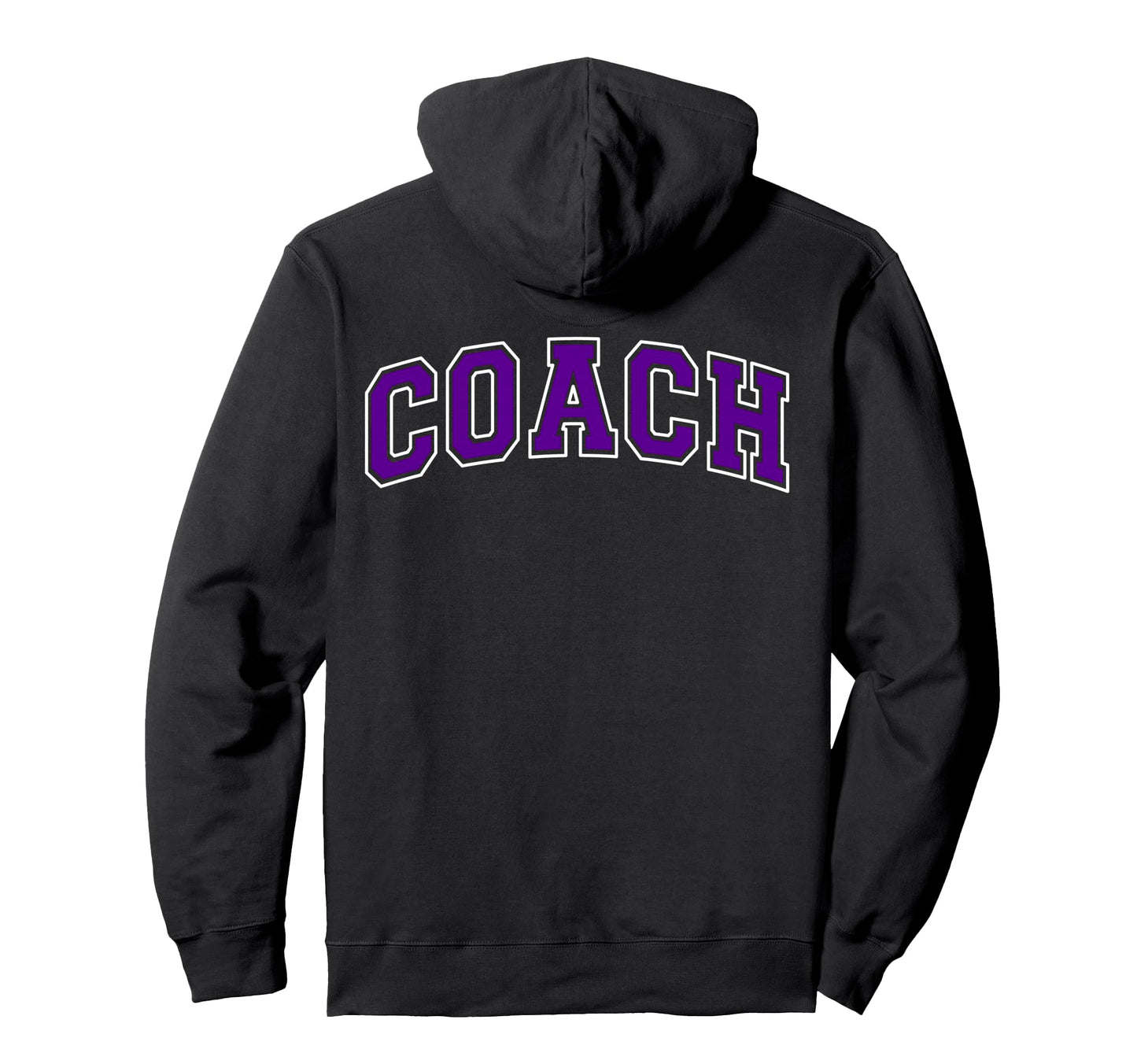 Coach Sports Trainer Purple White Hoodie - Aesthetic Graphic for Adults - T-Shirt, Sweatshirt, Hoodie