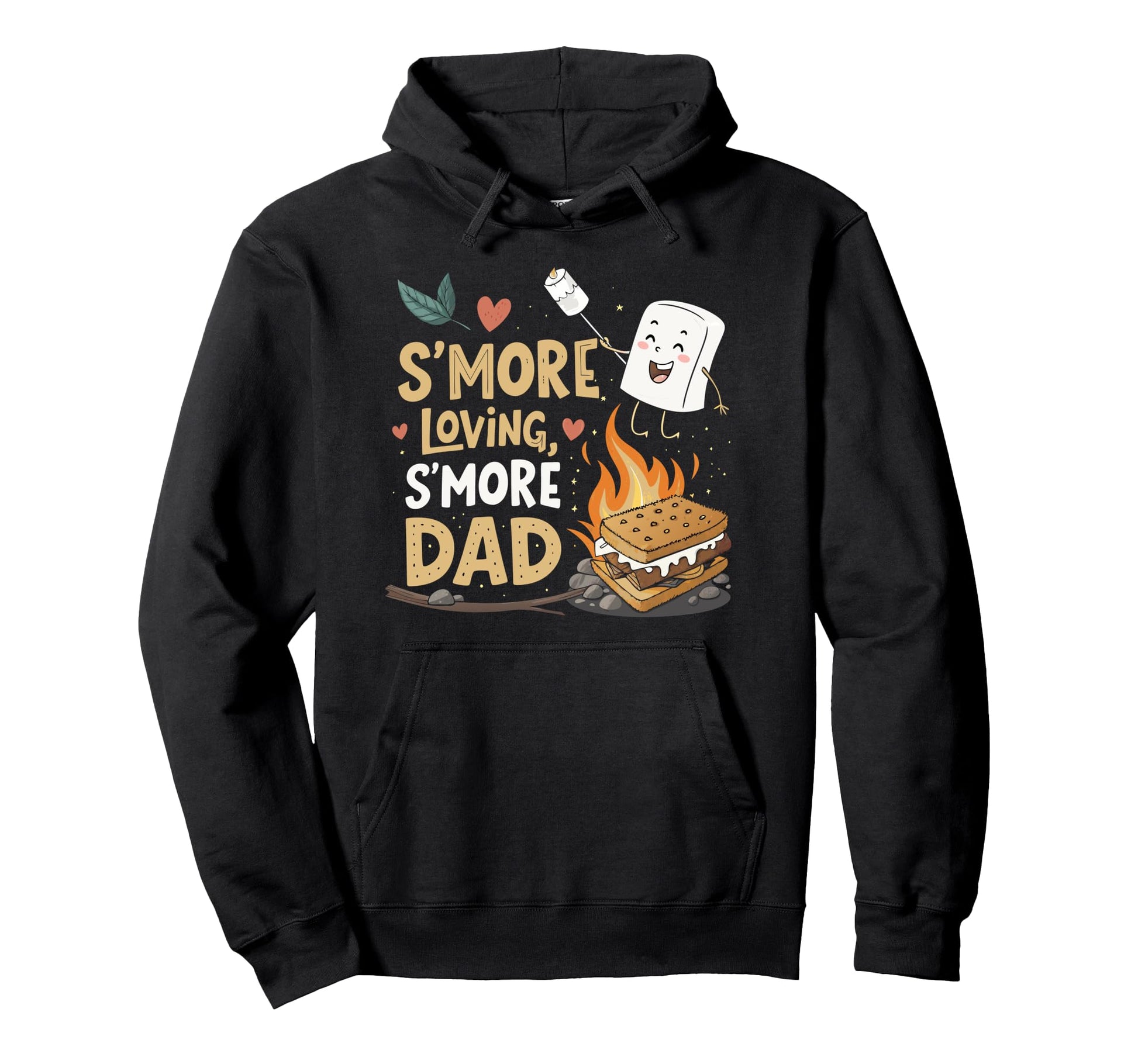 Funny Smore Dad Camping Kawaii Hoodie - Custom Art Print Men Women - T-Shirt, Sweatshirt, Hoodie