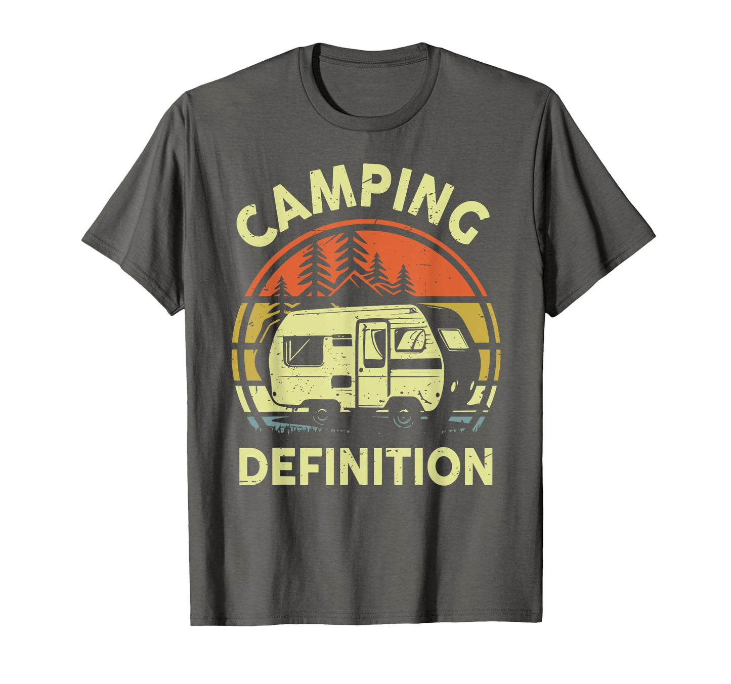 Camping Definition Rv Camping Funny T-Shirt - Aesthetic Graphic Men Women - T-Shirt, Sweatshirt, Hoodie