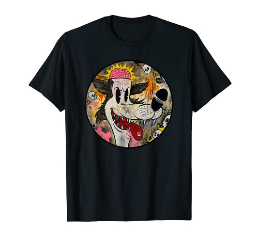 Big Bad Wolf Horror Cartoon Animation T-Shirt - Fun Novelty Design Unisex - T-Shirt, Sweatshirt, Hoodie
