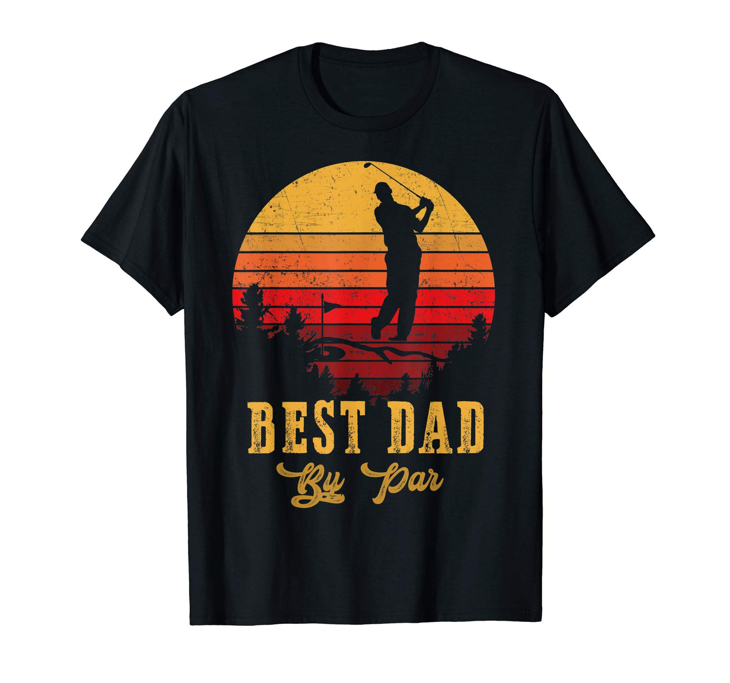 Mens Best Dad Par Fathers Day Golf T-Shirt - Minimalist Print Unisex - T-Shirt, Sweatshirt, Hoodie