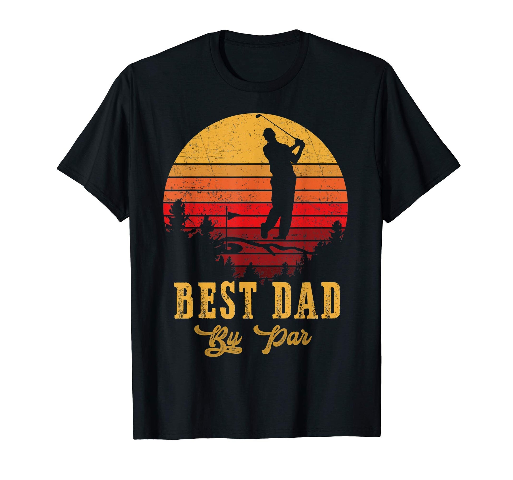 Mens Best Dad Par Fathers Day Golf T-Shirt - Minimalist Print Unisex - T-Shirt, Sweatshirt, Hoodie