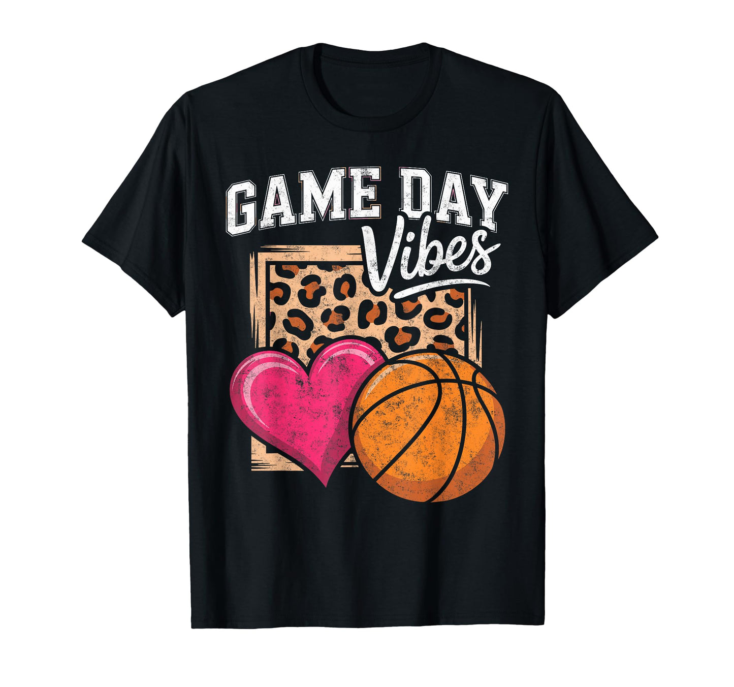 Game Day Vibes Animal Basketball T-Shirt - Custom Art Print Men Women - T-Shirt, Sweatshirt, Hoodie