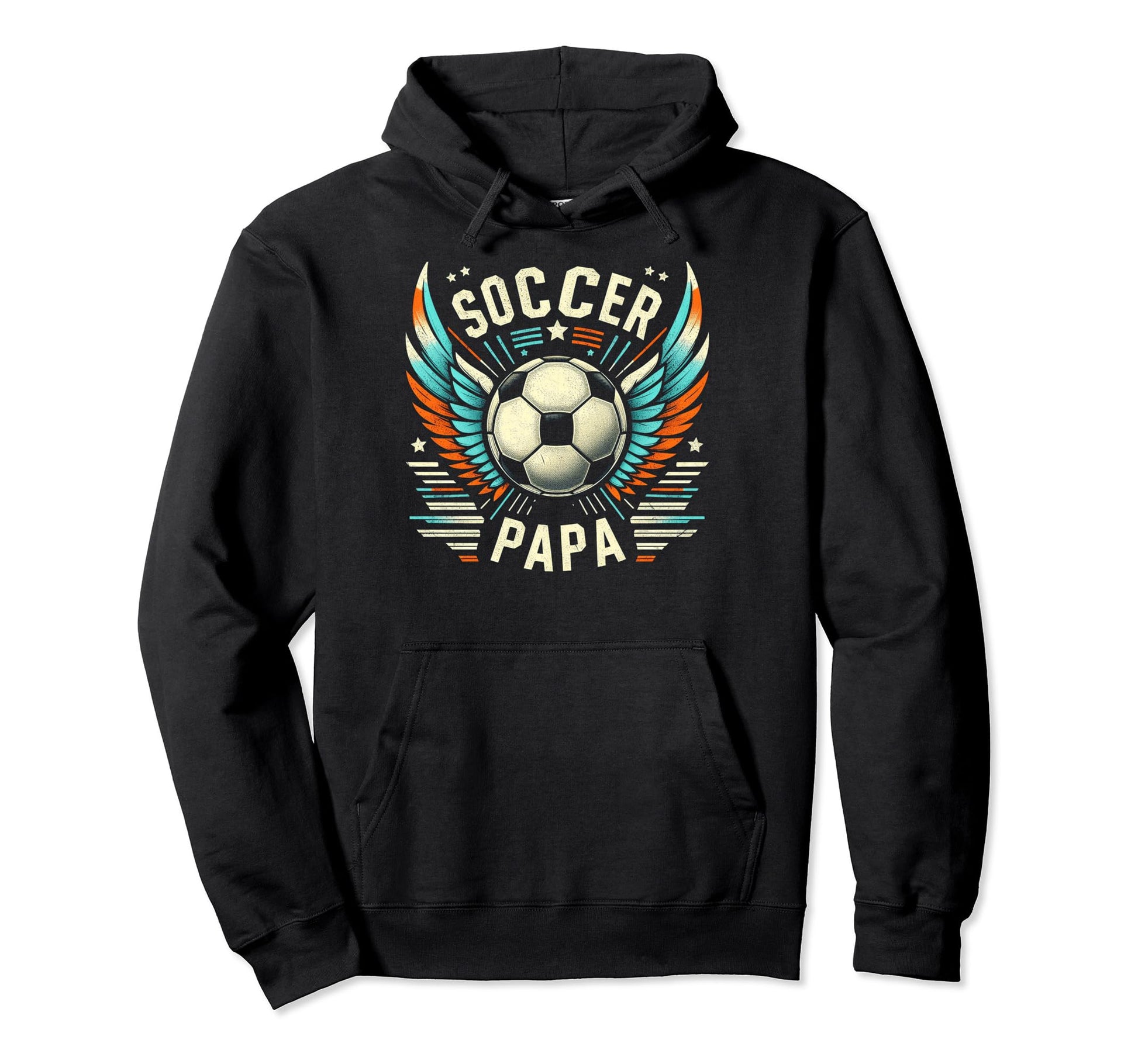 Soccer Papa Family Matching Dad Fathers Hoodie - Trendy Graphic Men Women - T-Shirt, Sweatshirt, Hoodie