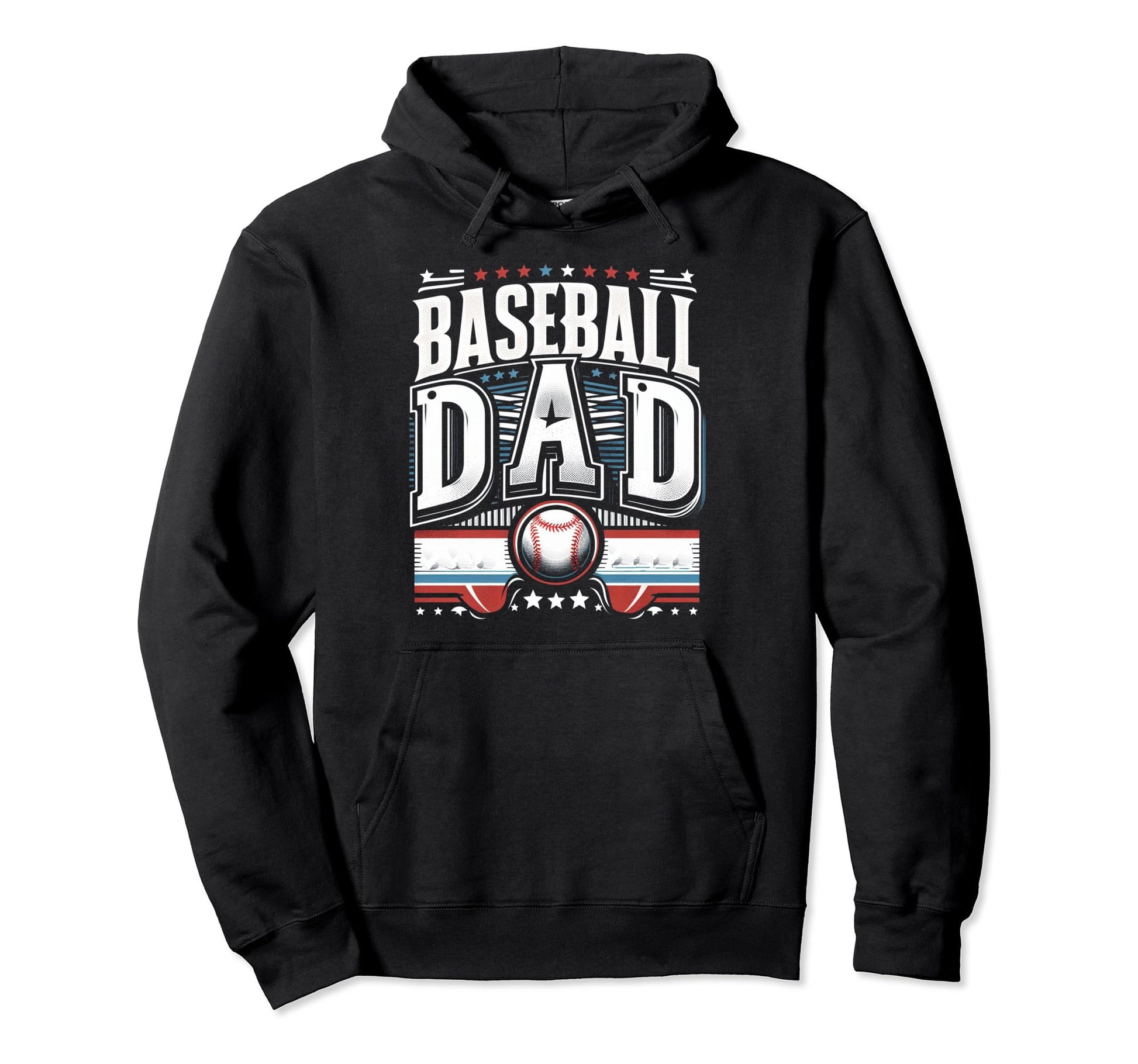 Baseball Dad Fathers Day Hoodie - Casual Everyday Wear Unisex - T-Shirt, Sweatshirt, Hoodie